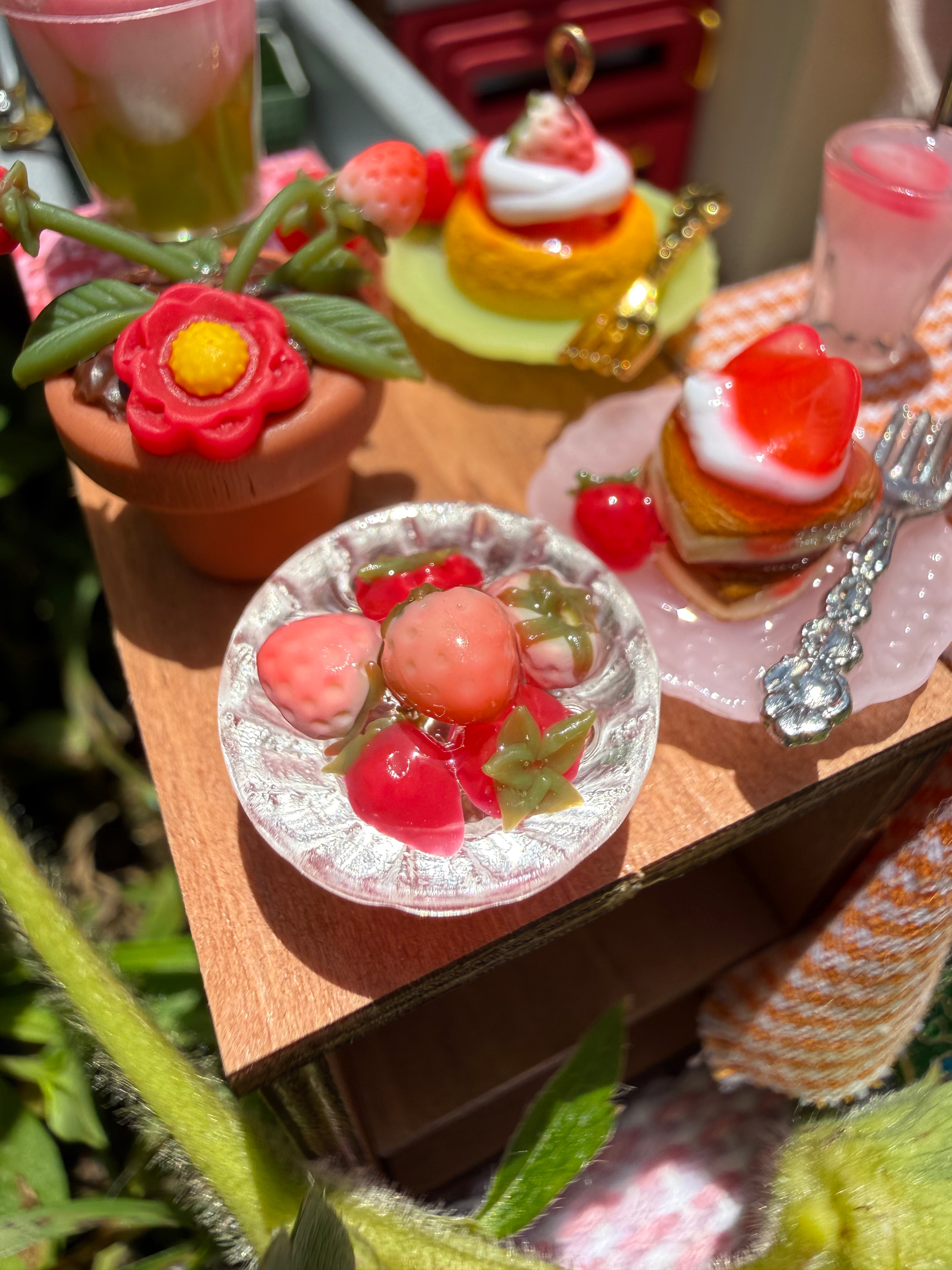 Strawberry Bowls Stud Earrings