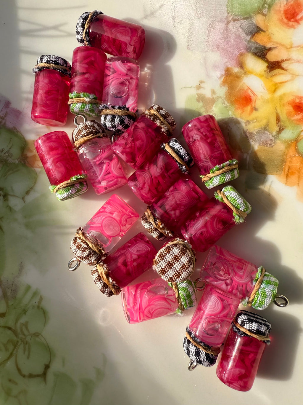 Pickled Red Onion Jar Earrings