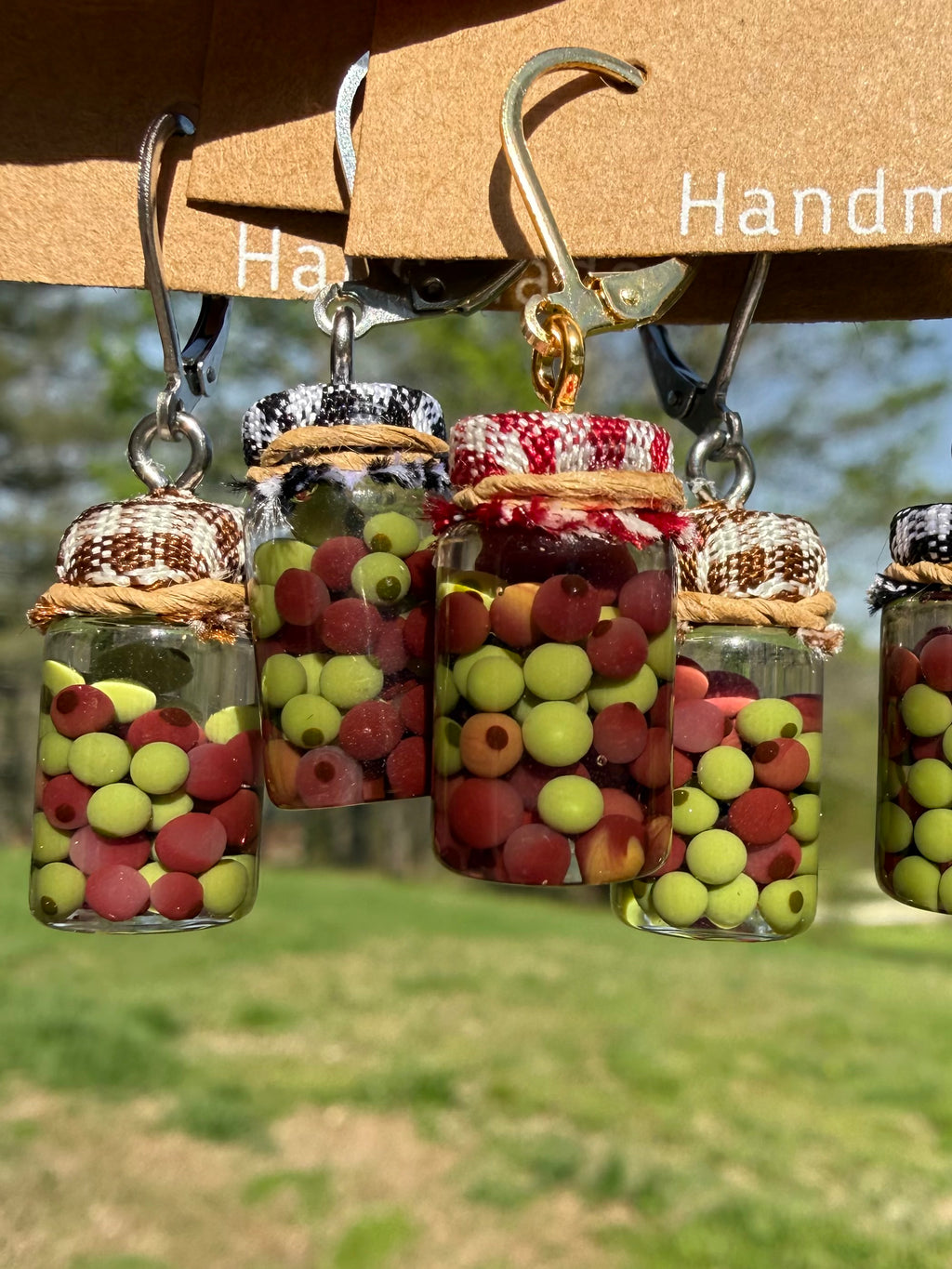 Mediterranean Mix Olive Jar Earrings