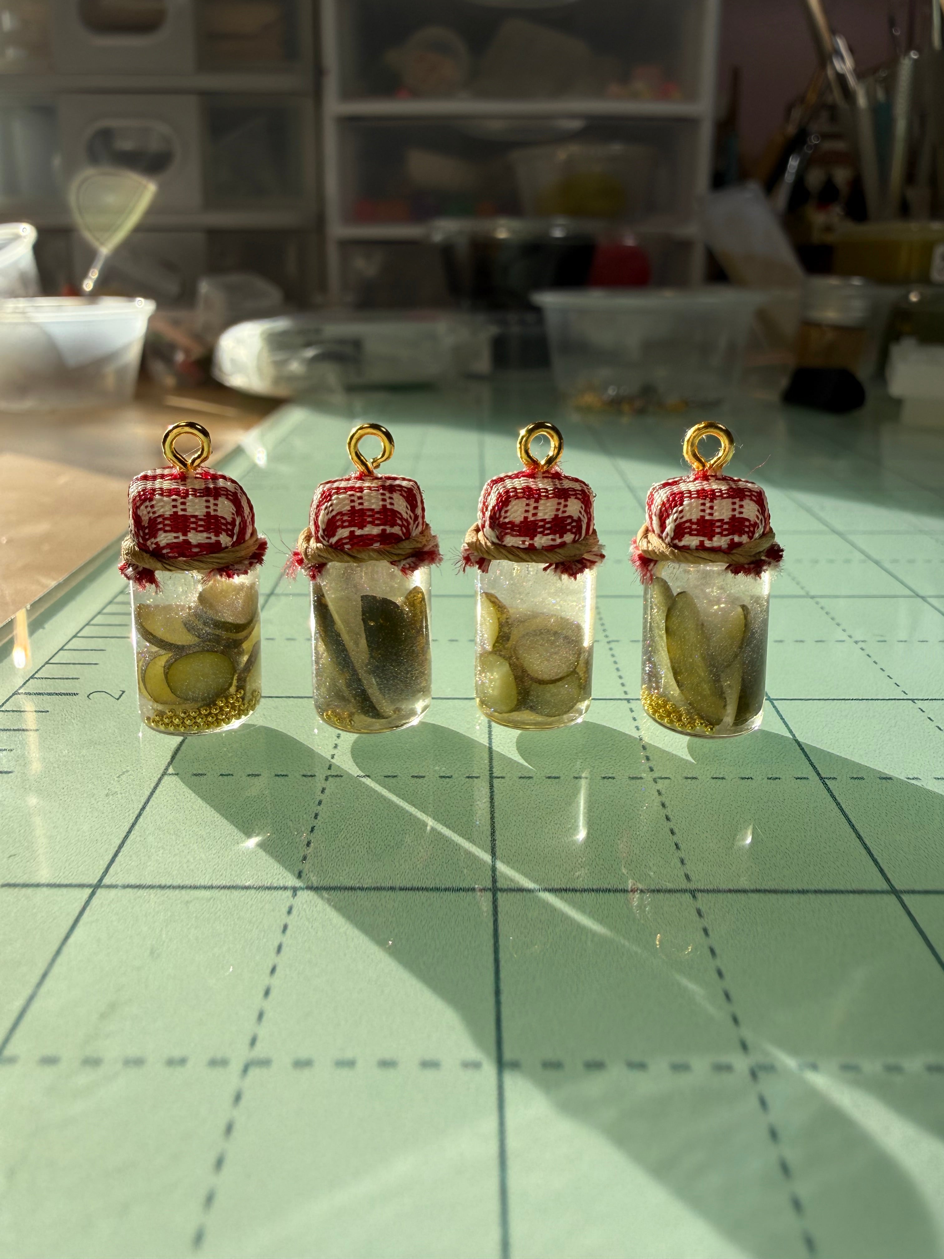 Pretty Pickles Jar Earrings