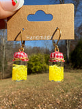Banana Pepper Slices Jar Earrings