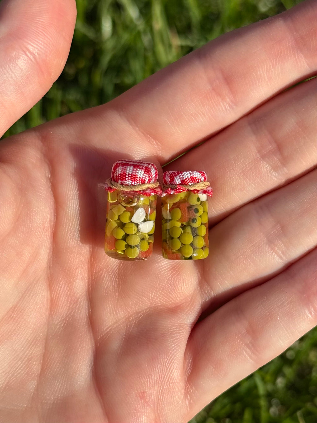 Olive Antipasto Jar Earrings