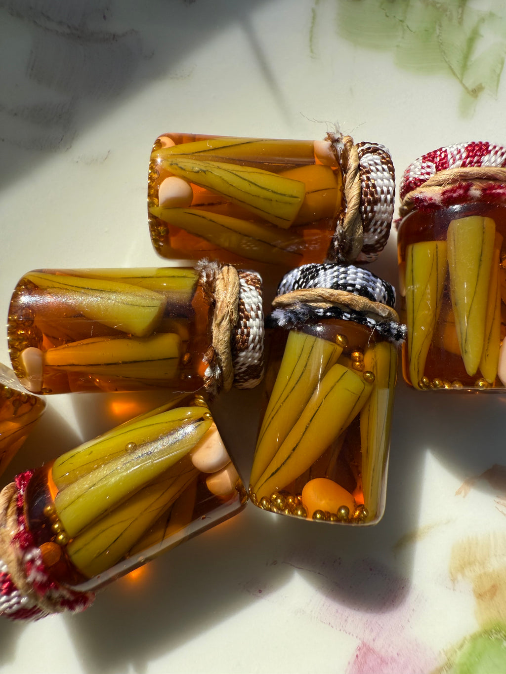 Pickled Okra Jar Earrings