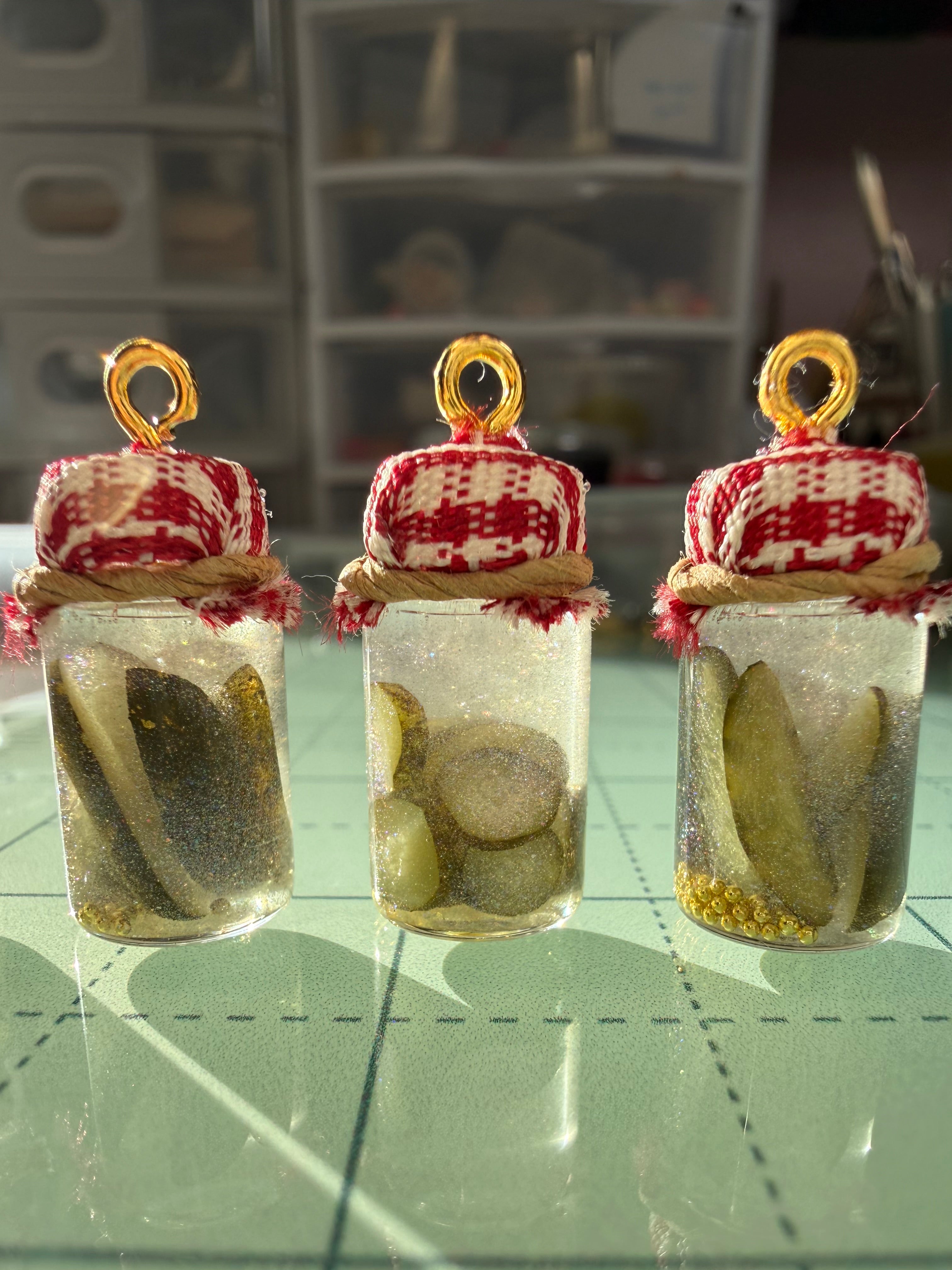Pretty Pickles Jar Earrings
