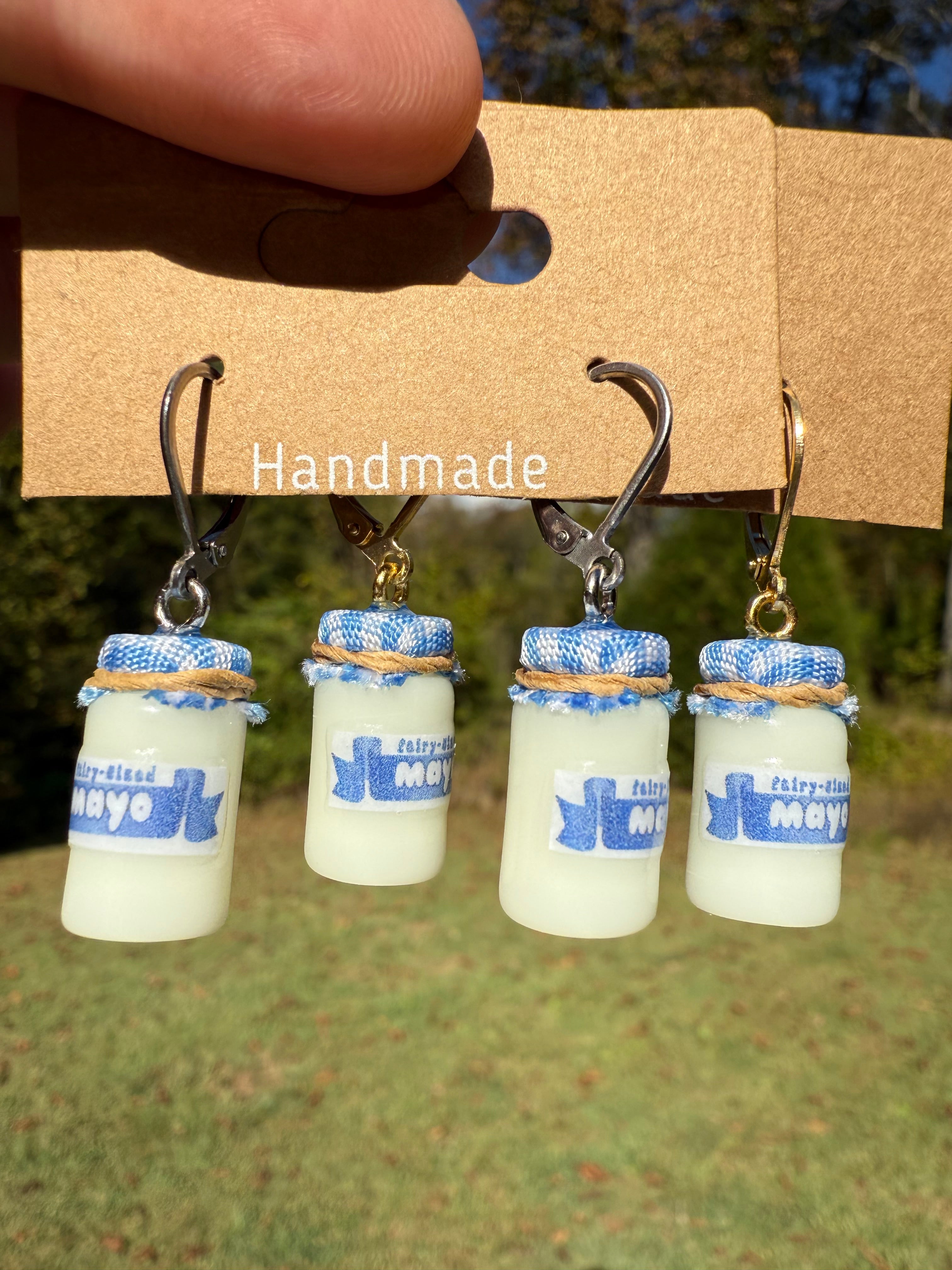 Mayonnaise Jar Earrings
