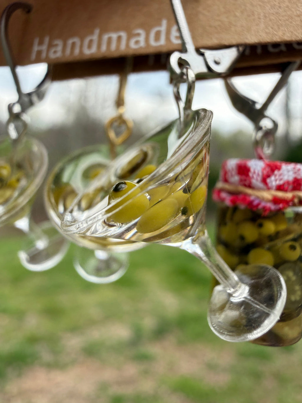 Spicy Dirty Martini Earrings
