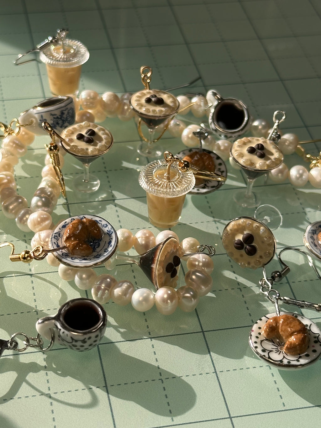 Coffee & Croissant Earrings