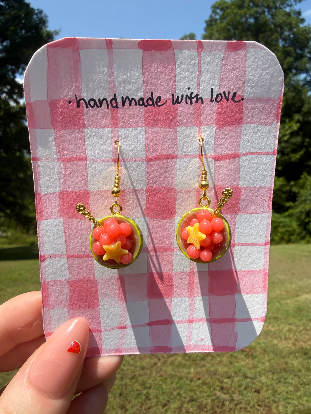 Watermelon Bowl Earrings