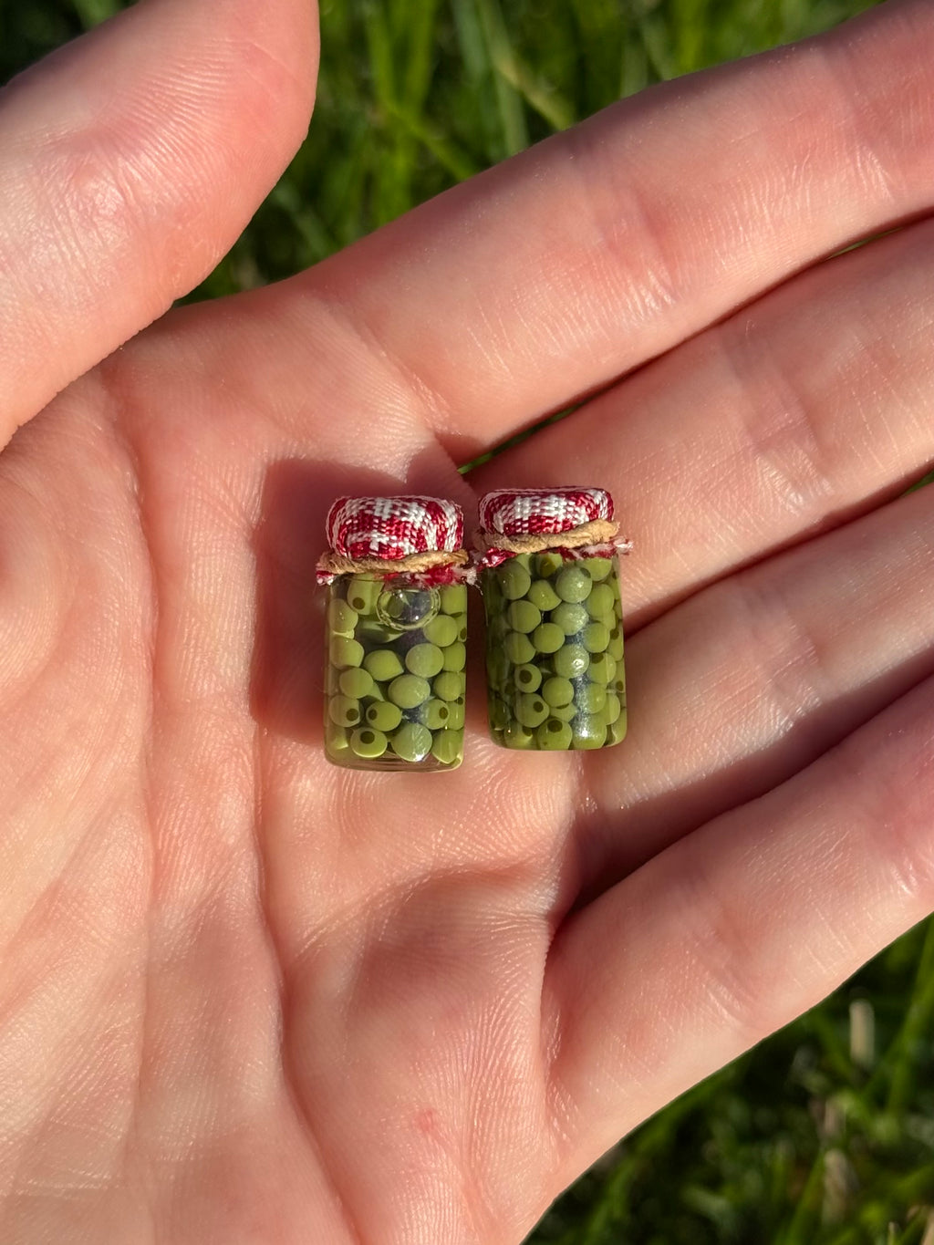 Castelvetrano Olives Jar Earrings