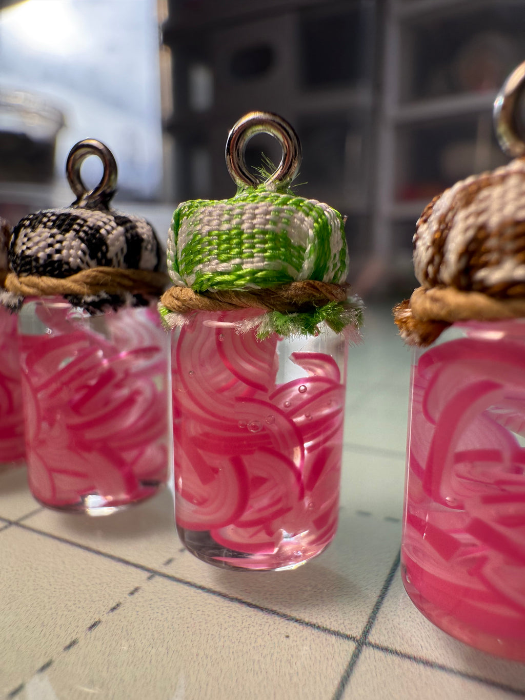 Pickled Red Onion Jar Earrings