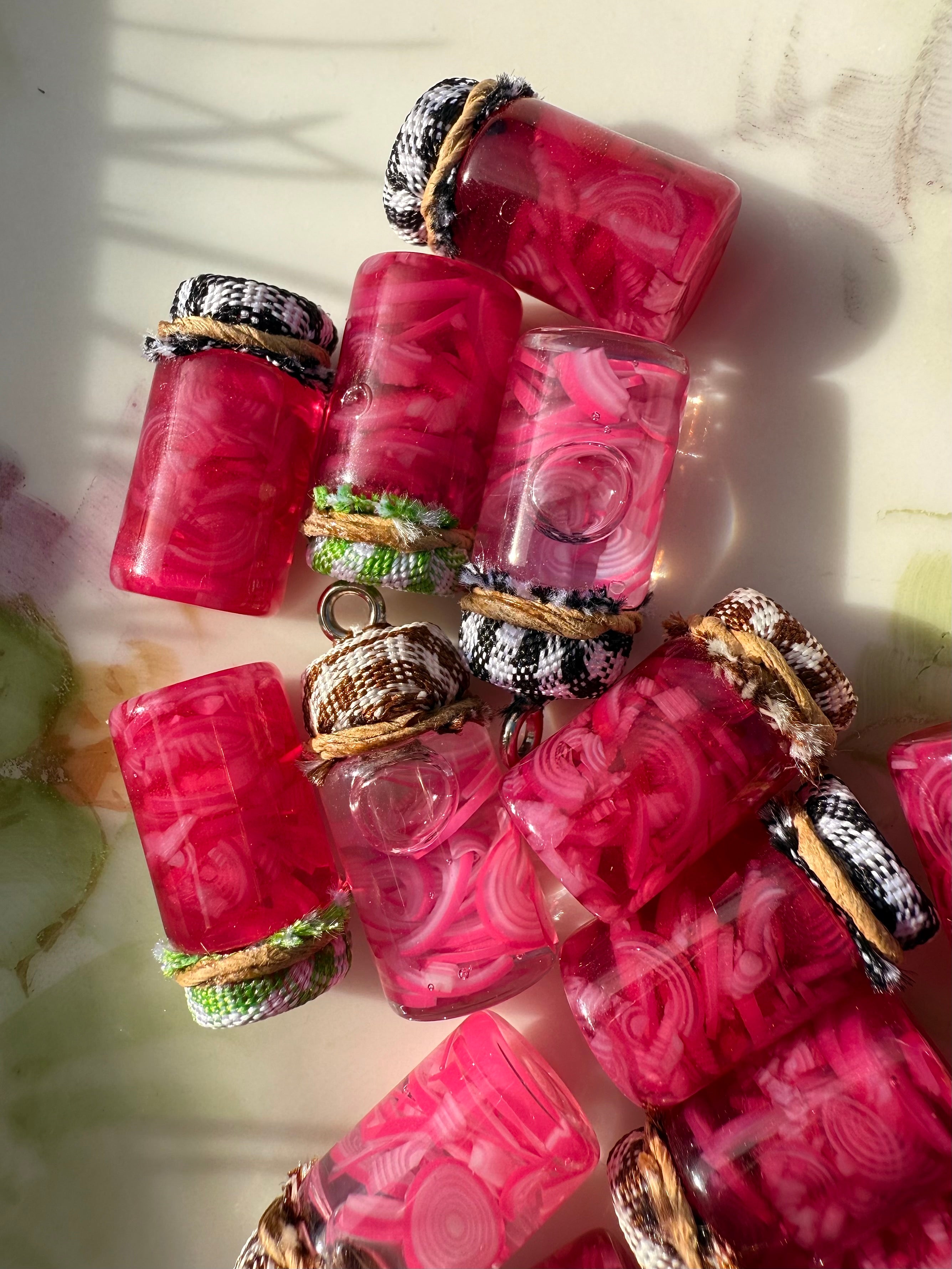 Pickled Red Onion Jar Earrings