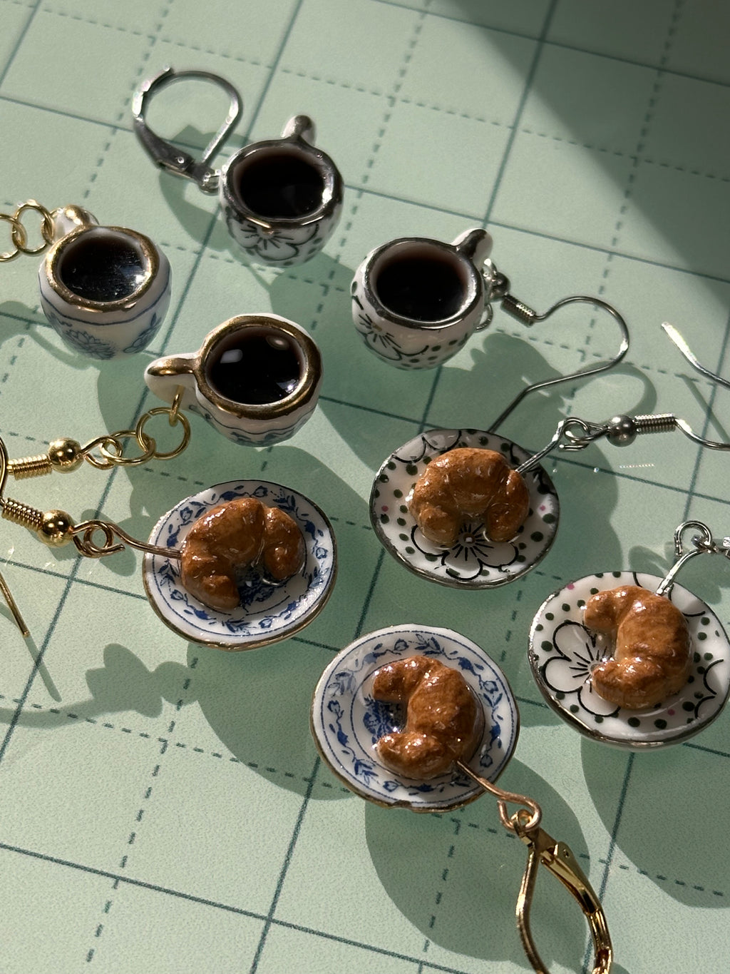 Coffee & Croissant Earrings