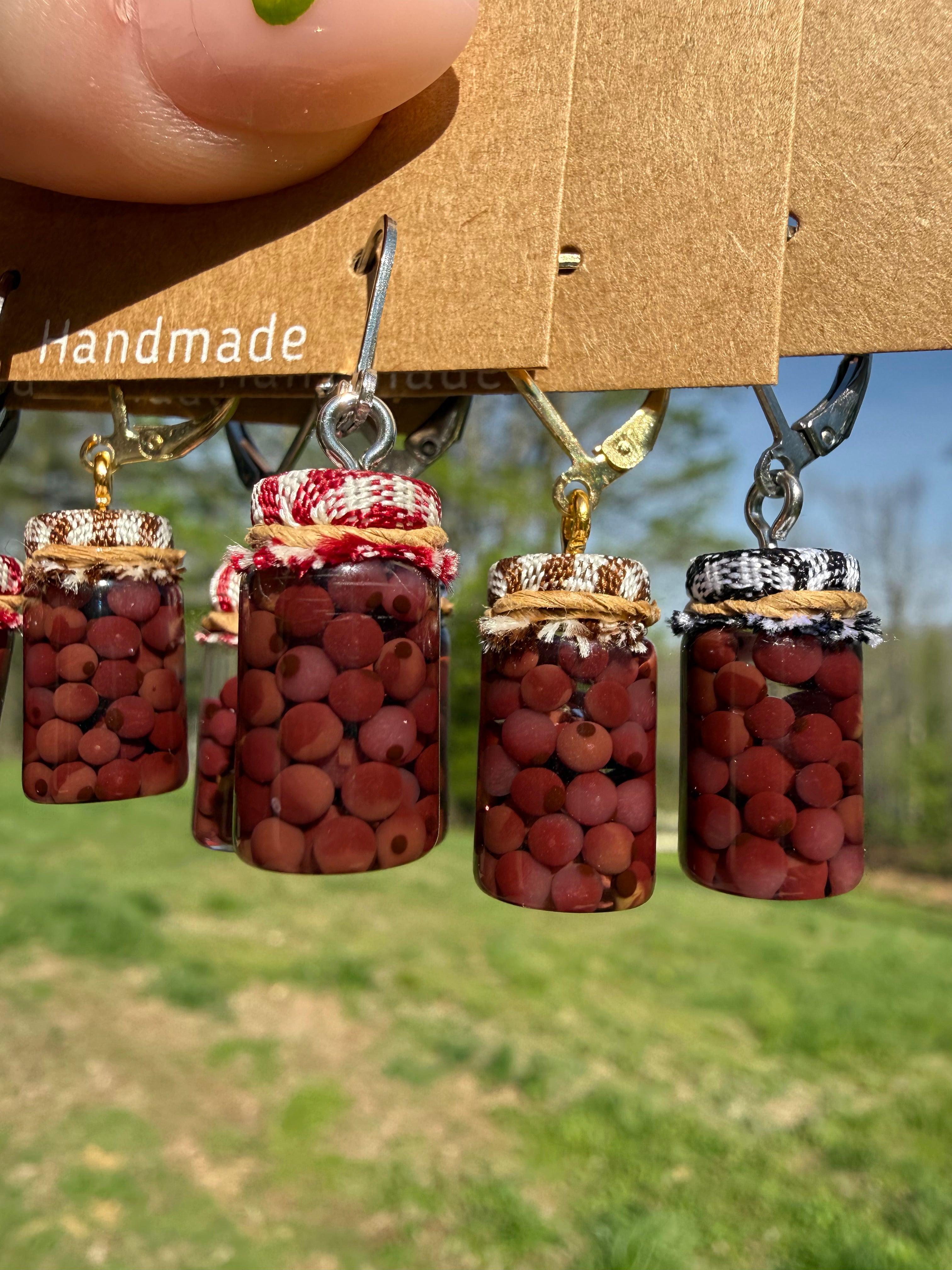 Kalamata Olives Jar Earrings