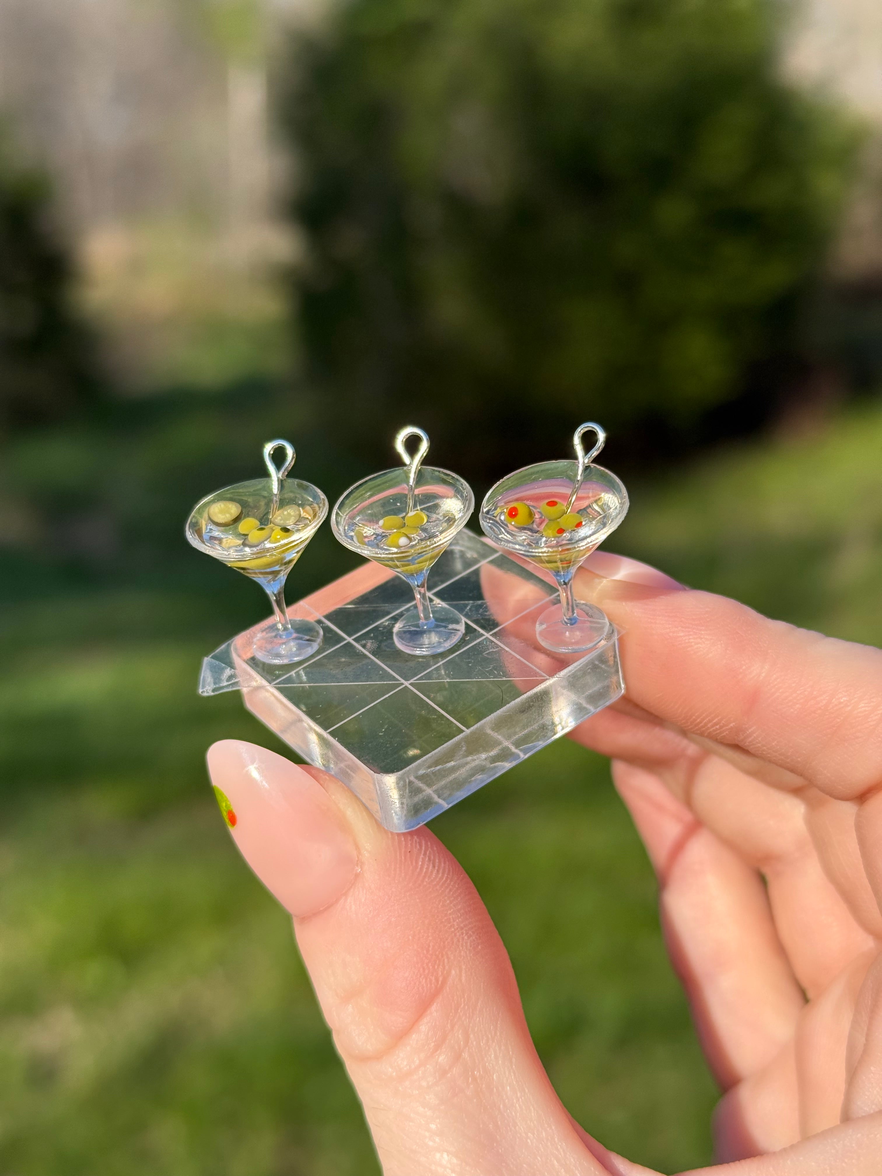 Spicy Dirty Martini Earrings