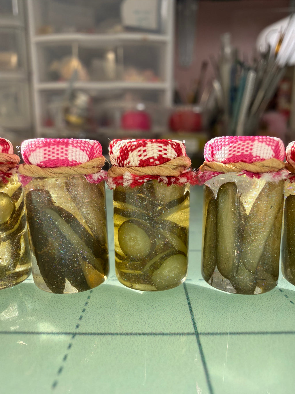Pretty Pickles Jar Earrings