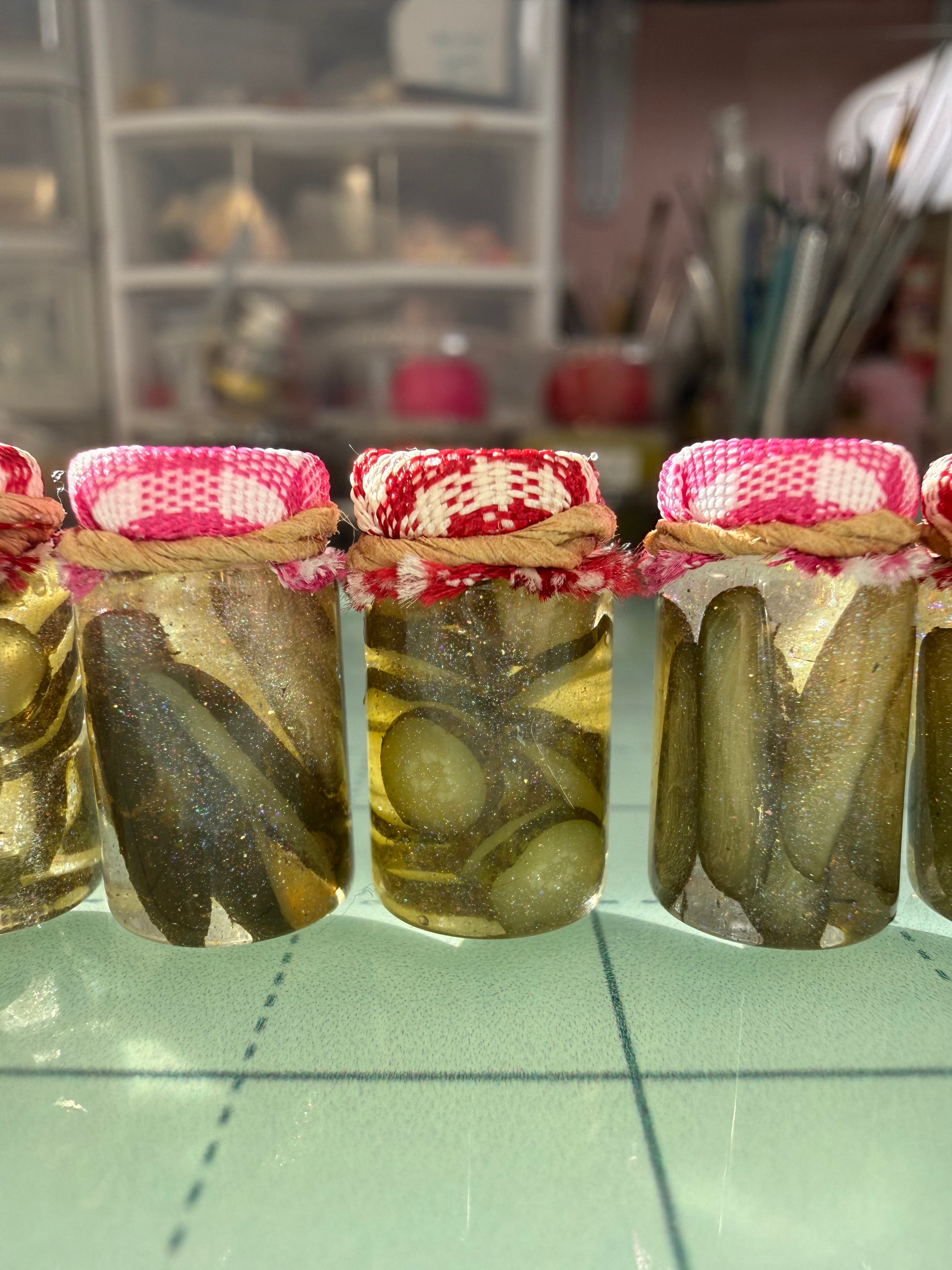 Pretty Pickles Jar Earrings