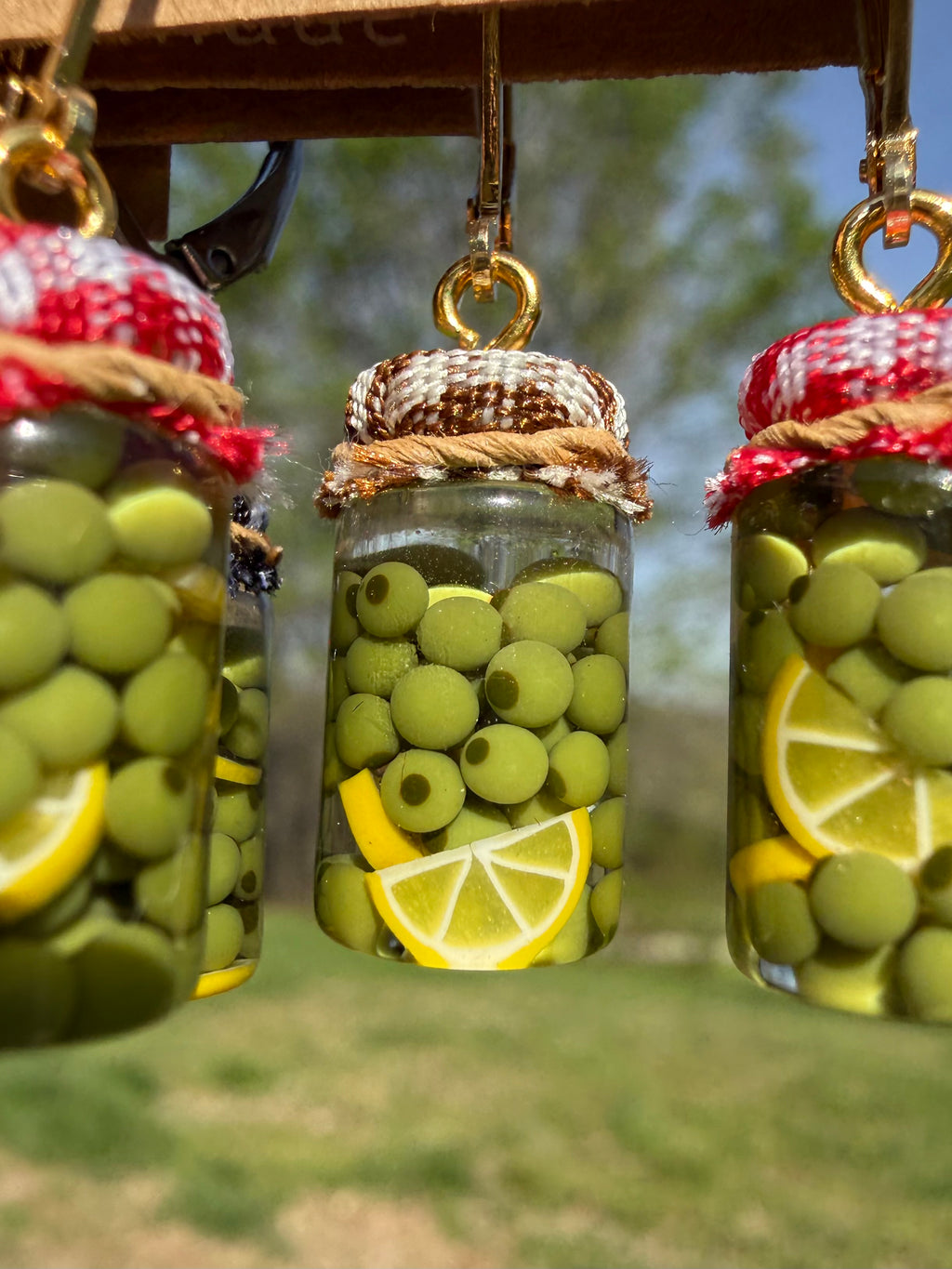 Castelvetrano Olives Jar Earrings