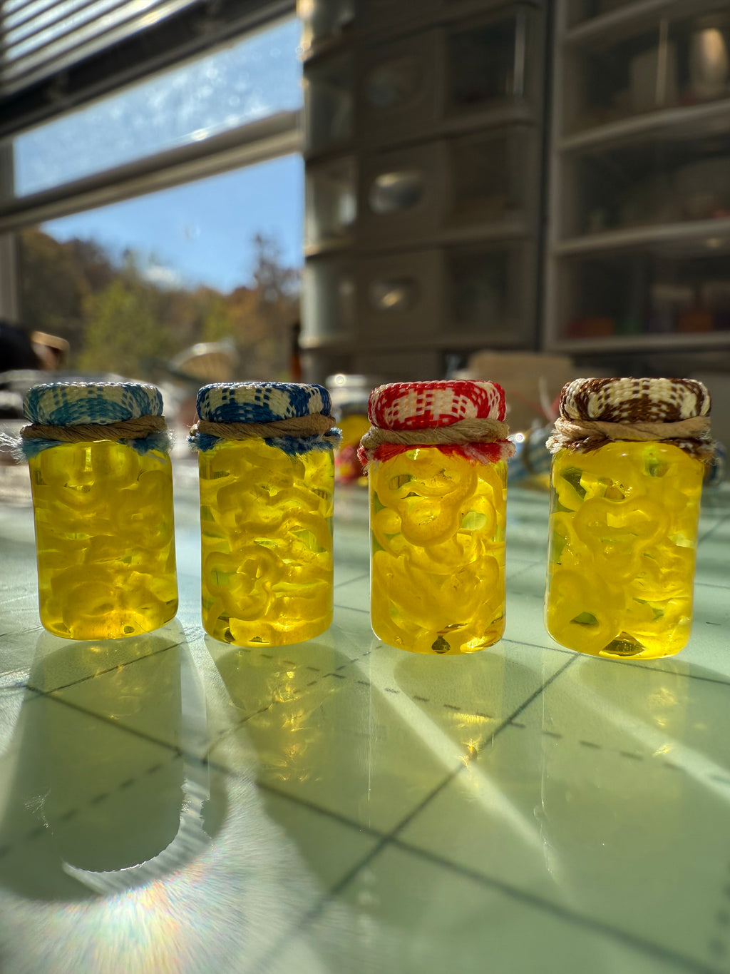 Banana Pepper Slices Jar Earrings