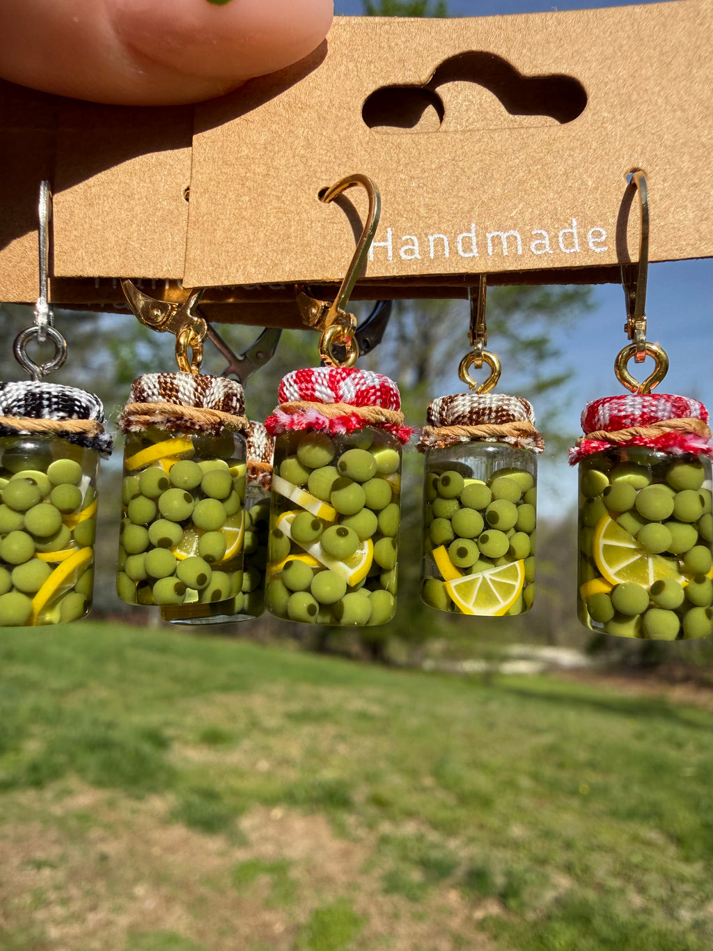 Castelvetrano Olives Jar Earrings
