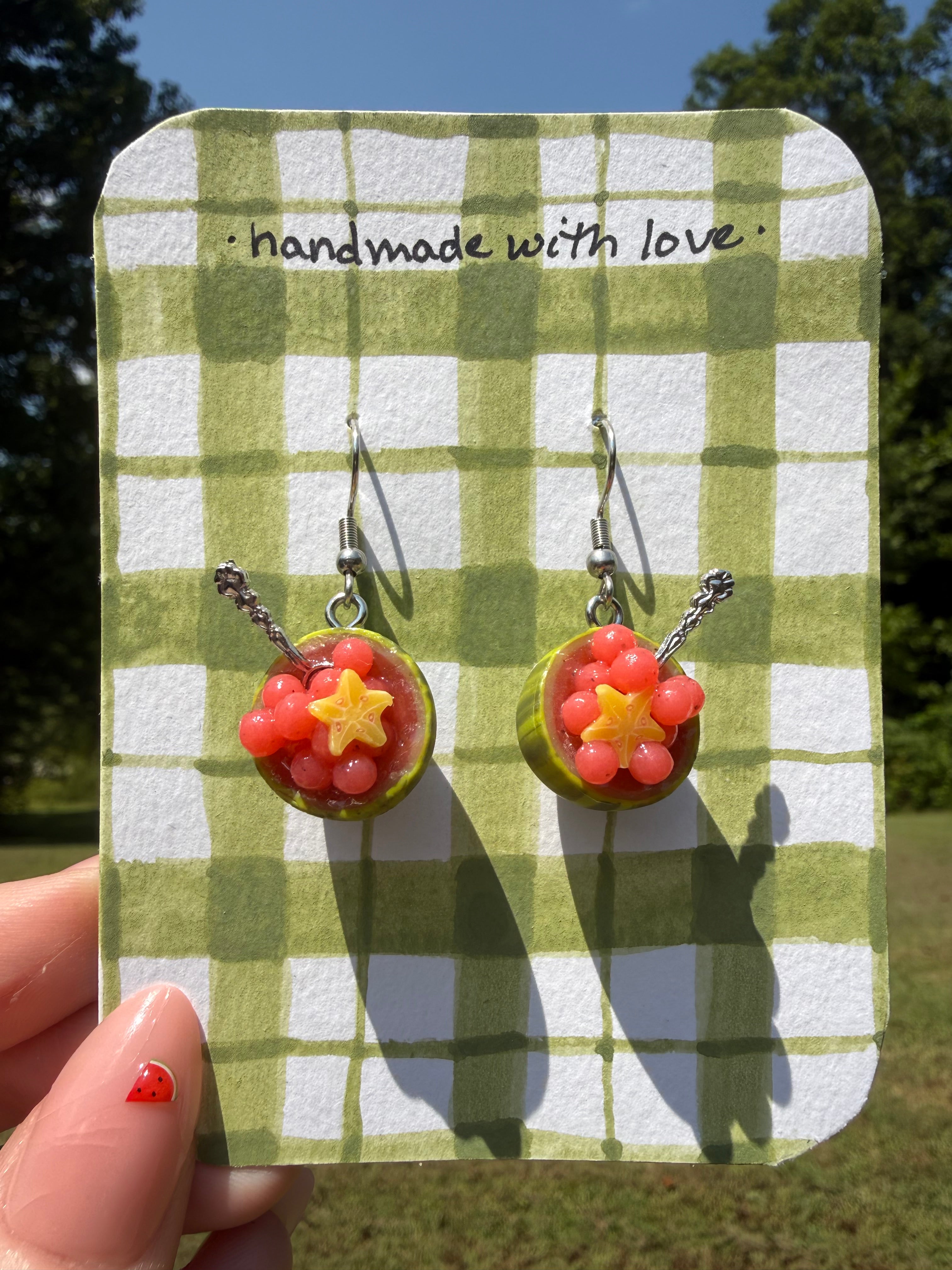 Watermelon Bowl Earrings