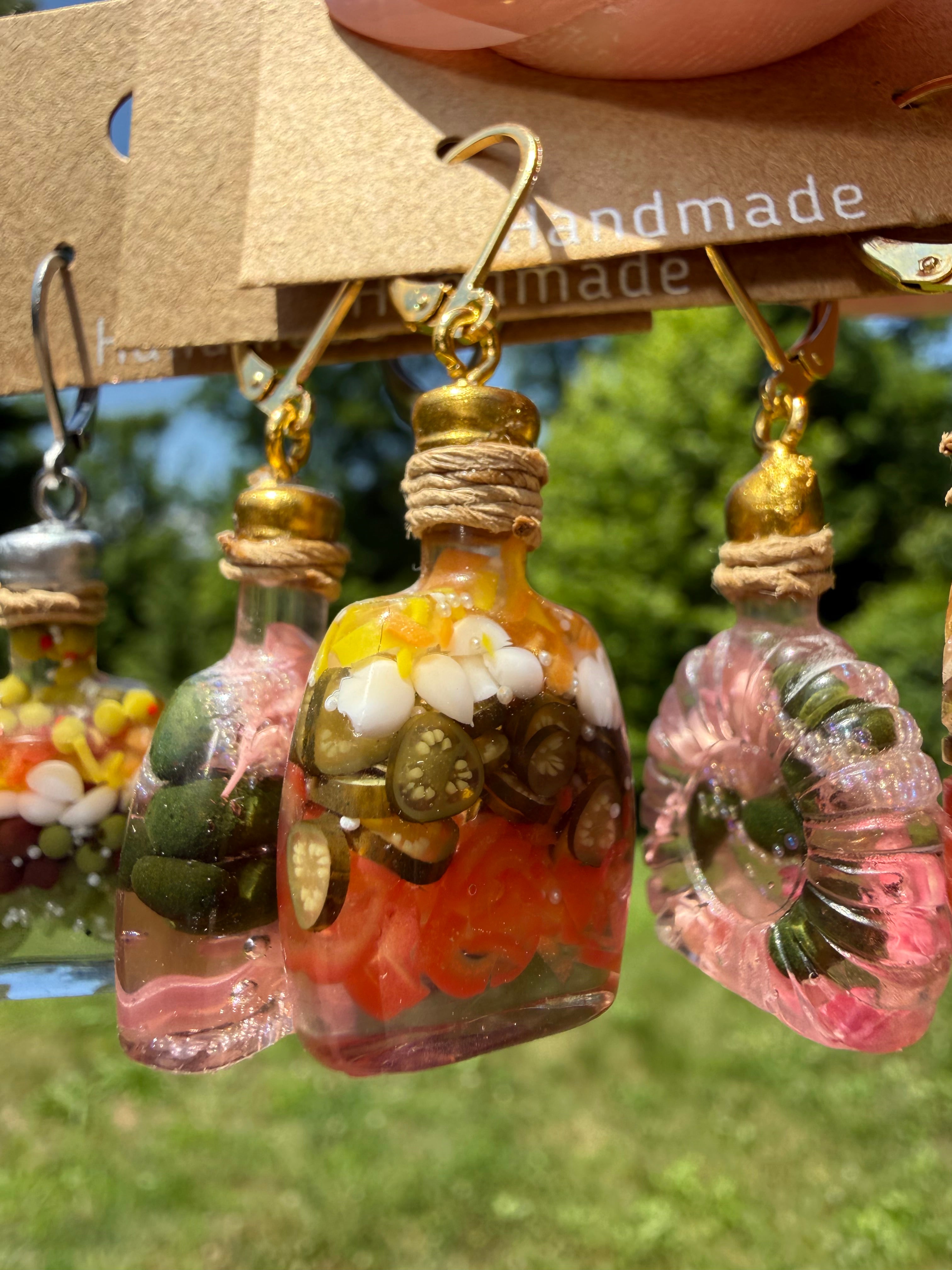 Decorative Veggie Jar Earrings & Minis