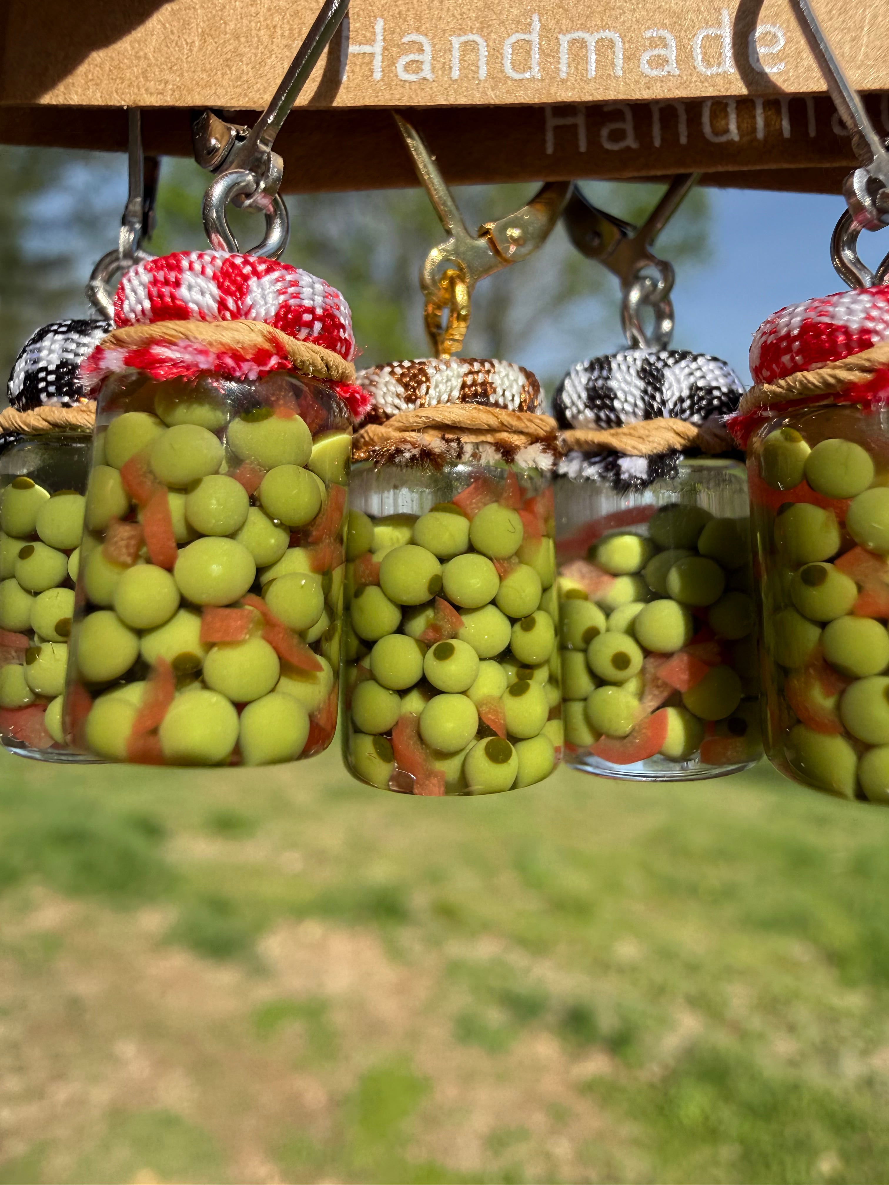 Castelvetrano Olives Jar Earrings