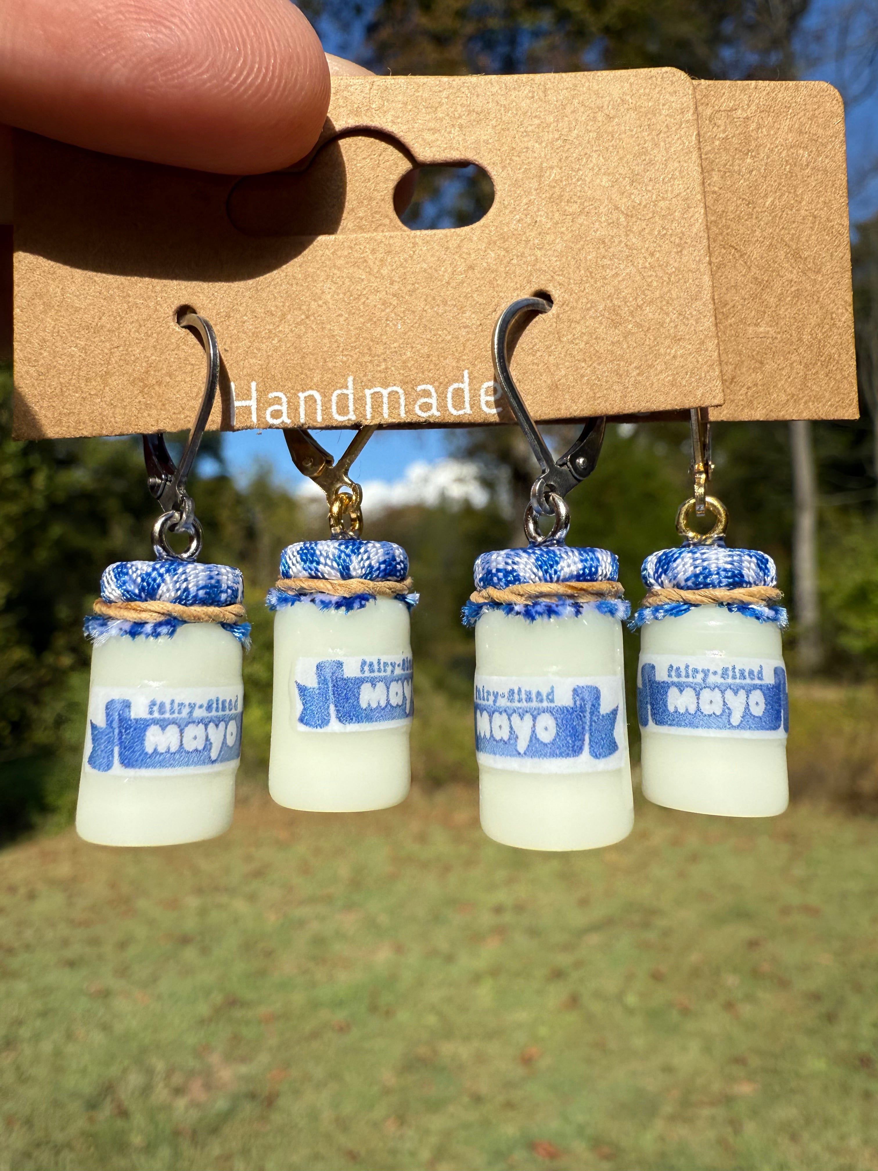 Mayonnaise Jar Earrings