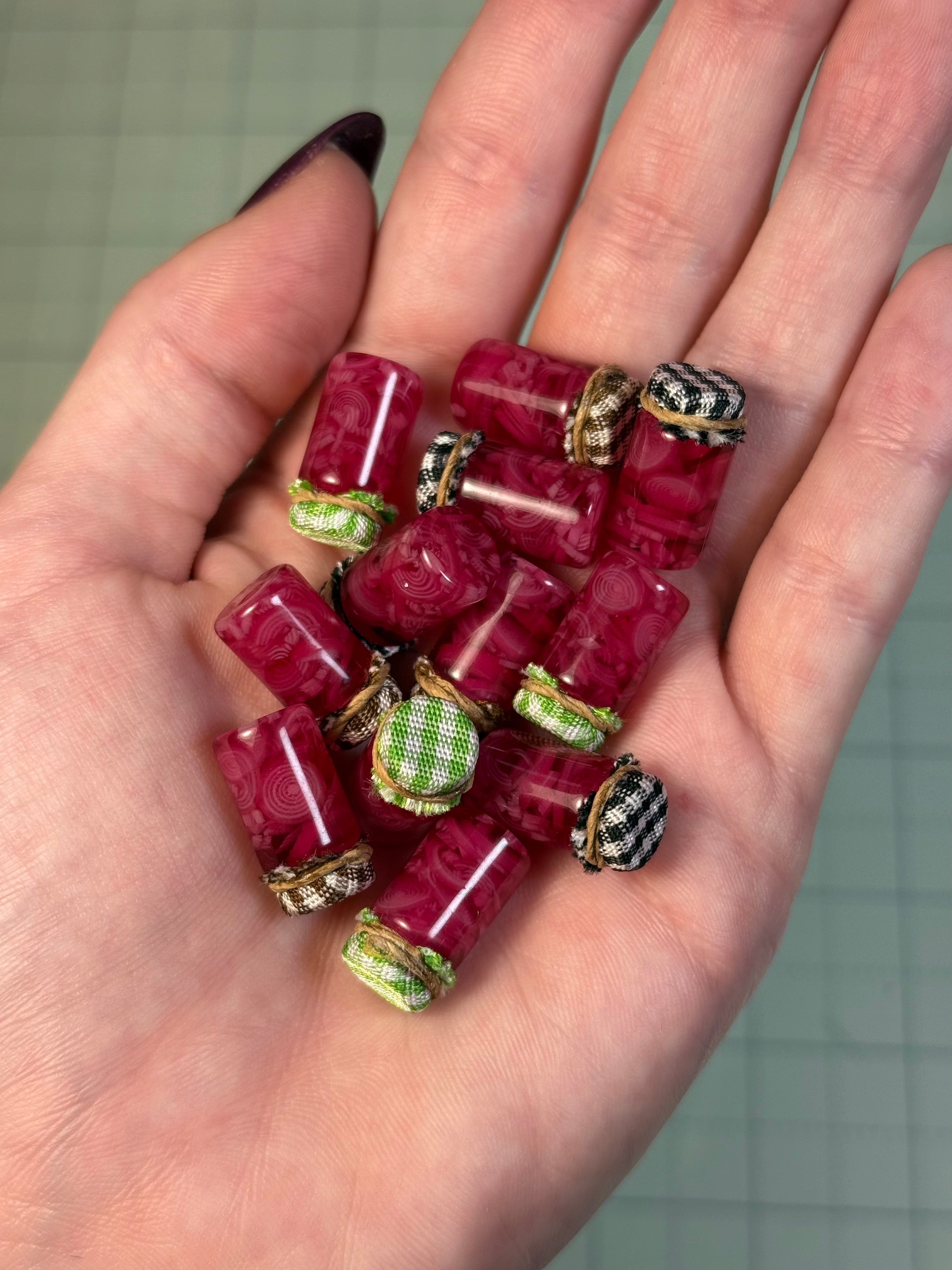 Pickled Red Onion Jar Earrings