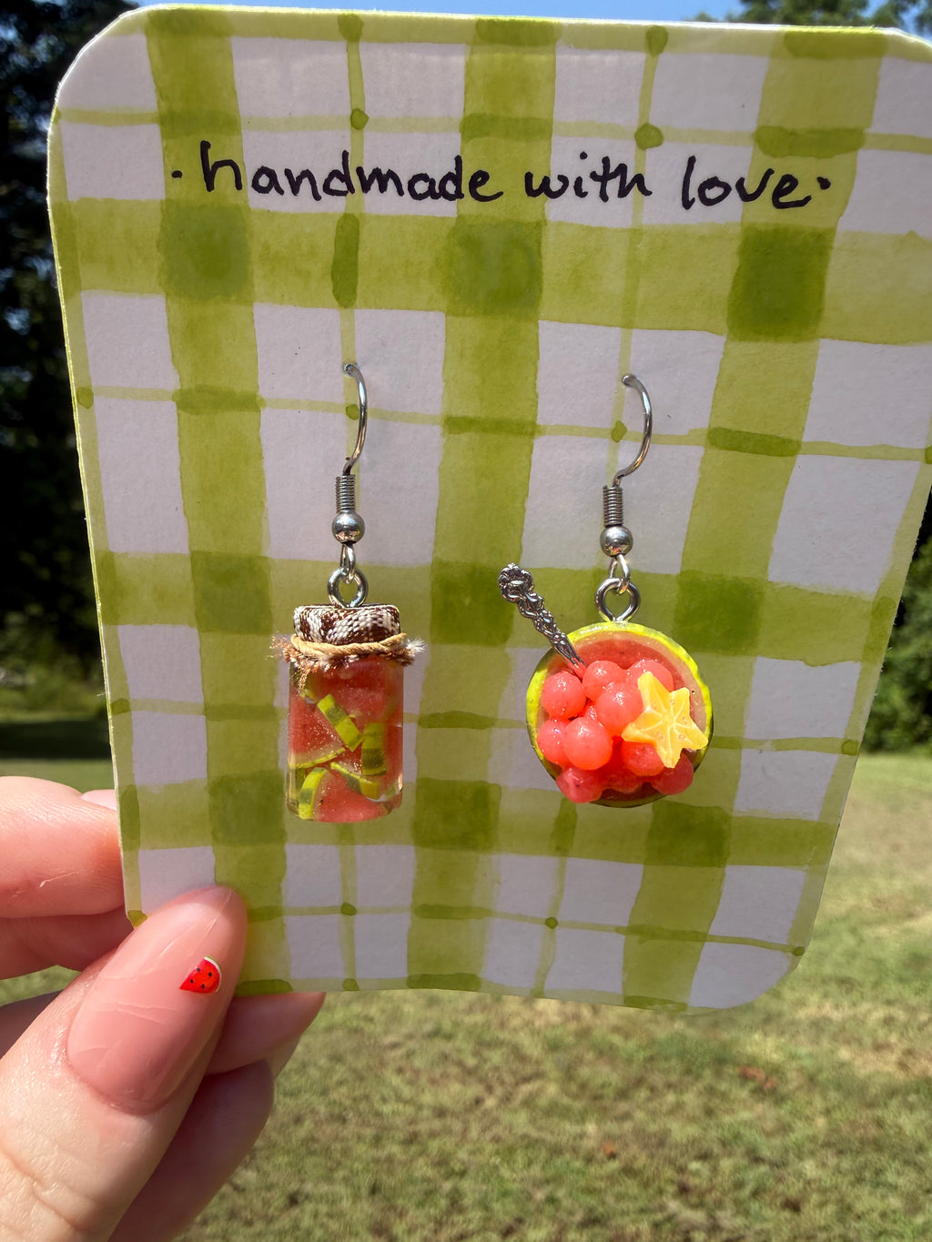 Watermelon Bowl Earrings
