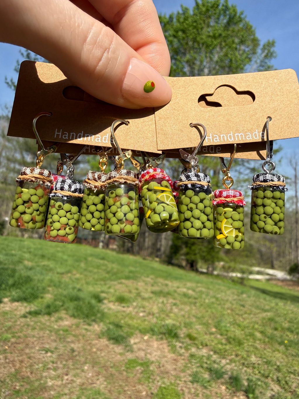 Castelvetrano Olives Jar Earrings