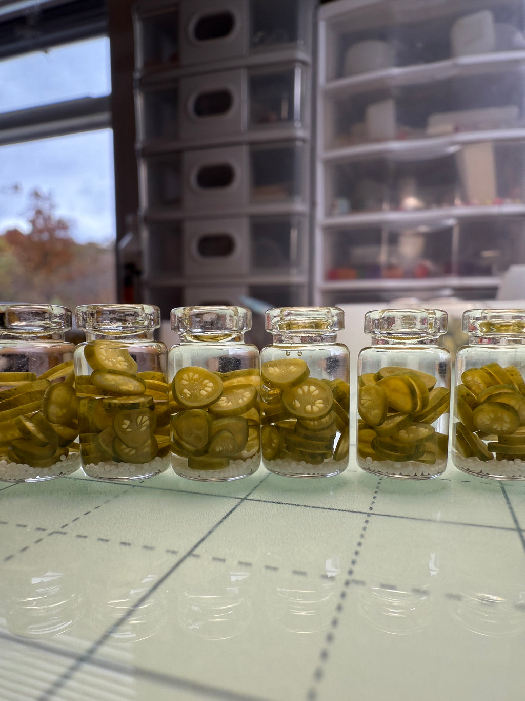 Pickled Jalapeño Pepper Slices Jar Earrings
