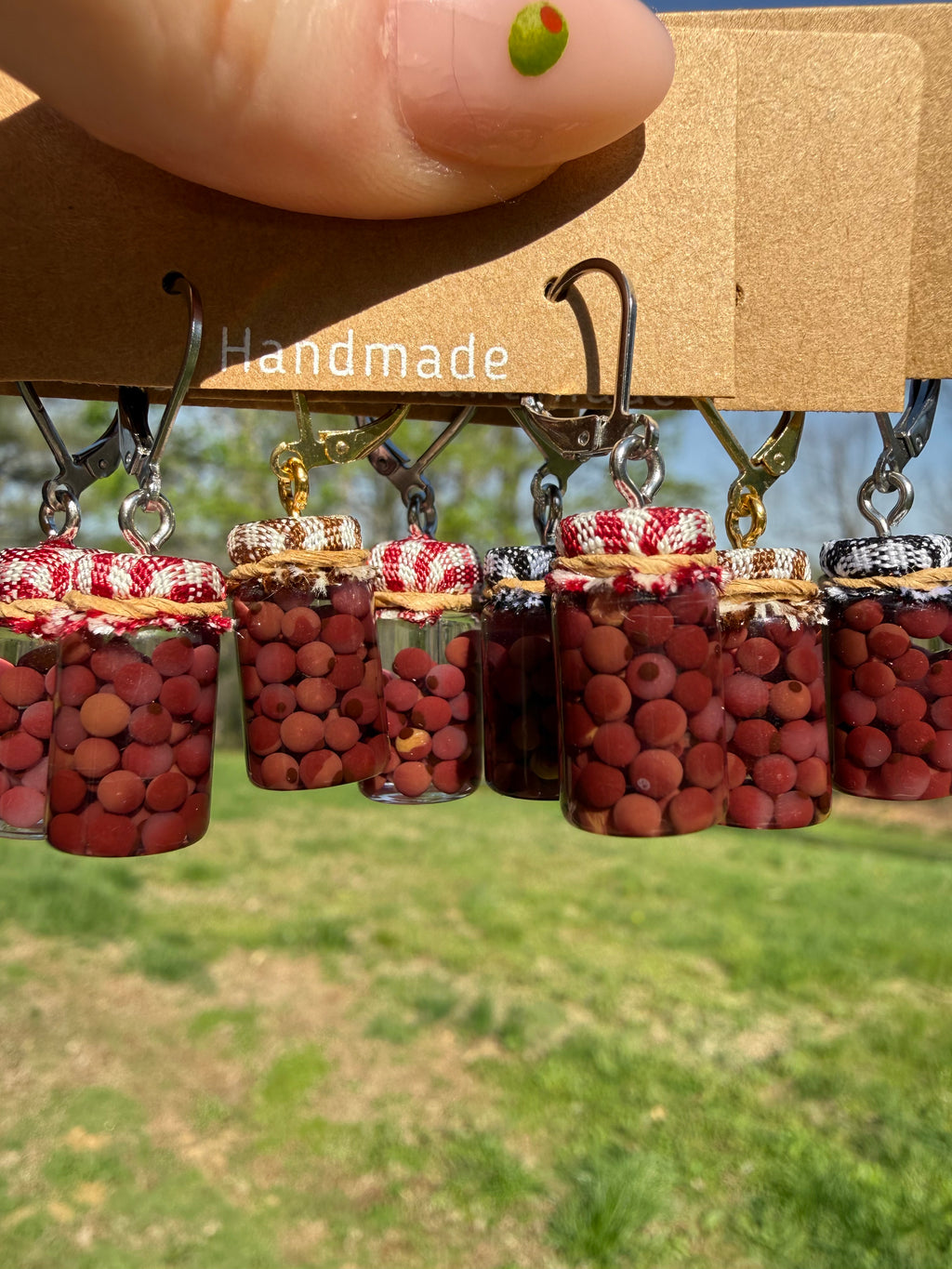 Kalamata Olives Jar Earrings