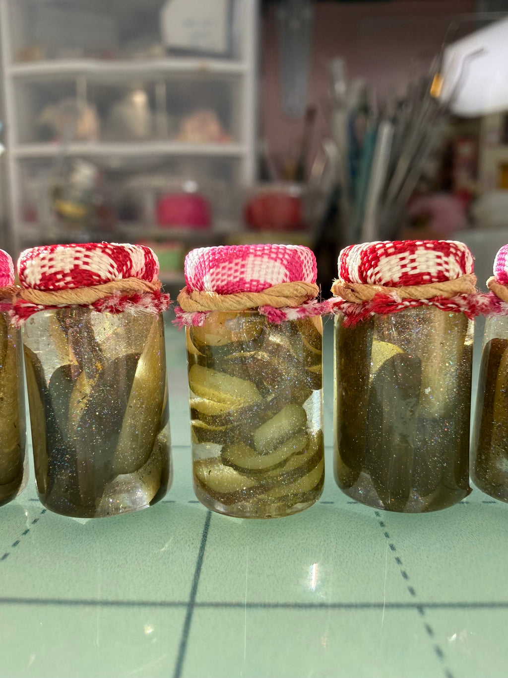 Pretty Pickles Jar Earrings
