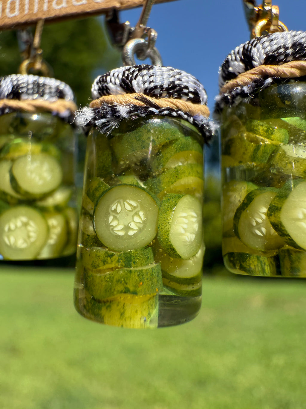 Pickle Chips Jar Earrings