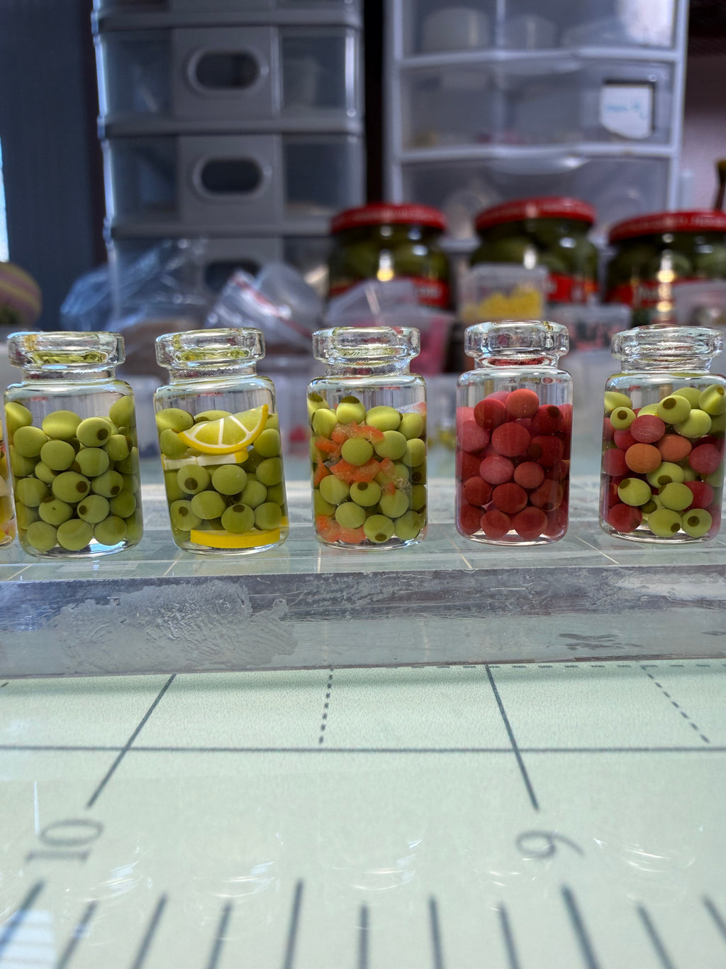 Mediterranean Mix Olive Jar Earrings