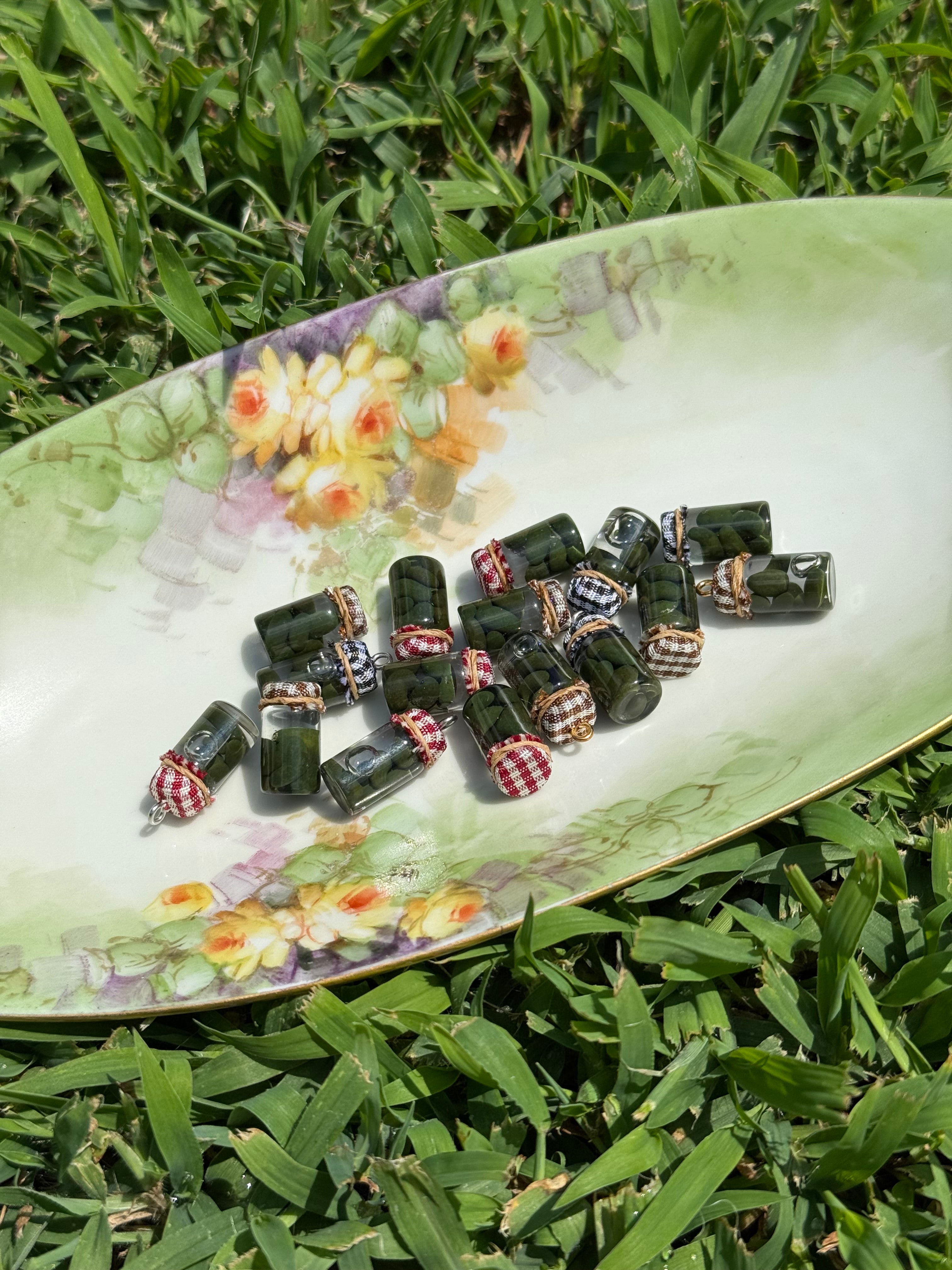 Gherkins Pickles Jar Earrings