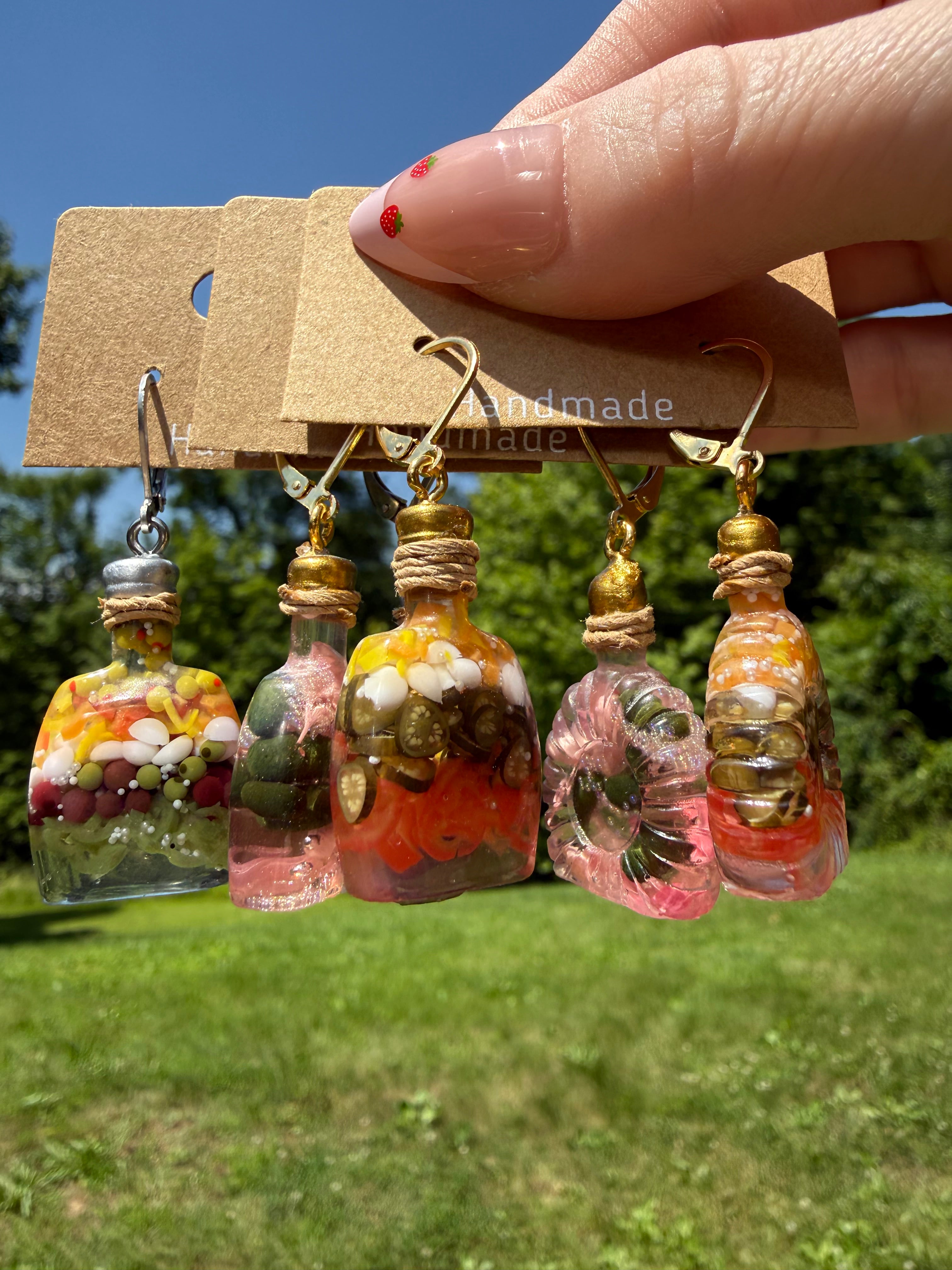 Decorative Veggie Jar Earrings & Minis