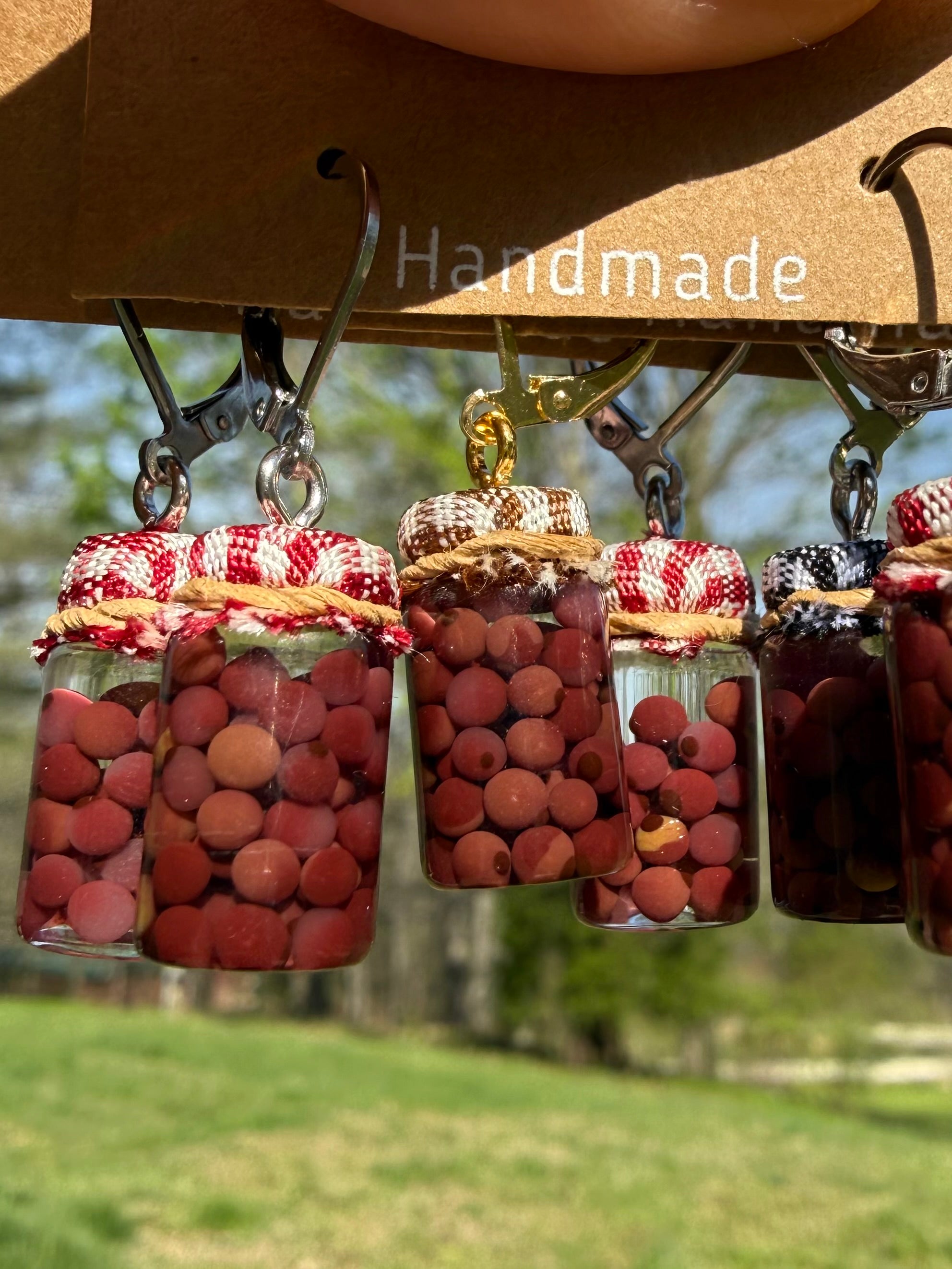 Kalamata Olives Jar Earrings