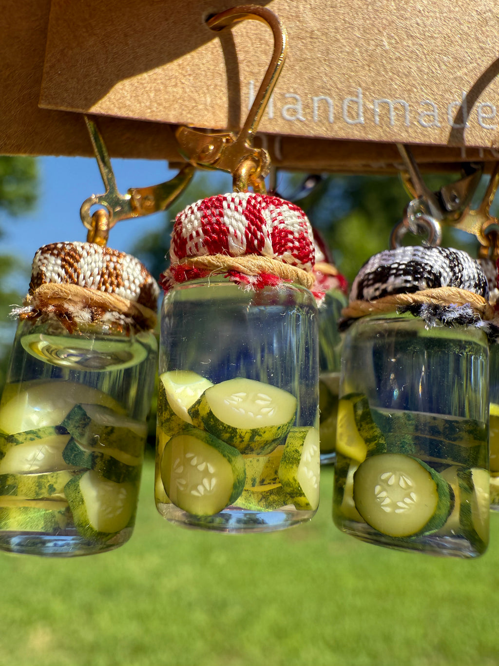 Pickle Chips Jar Earrings
