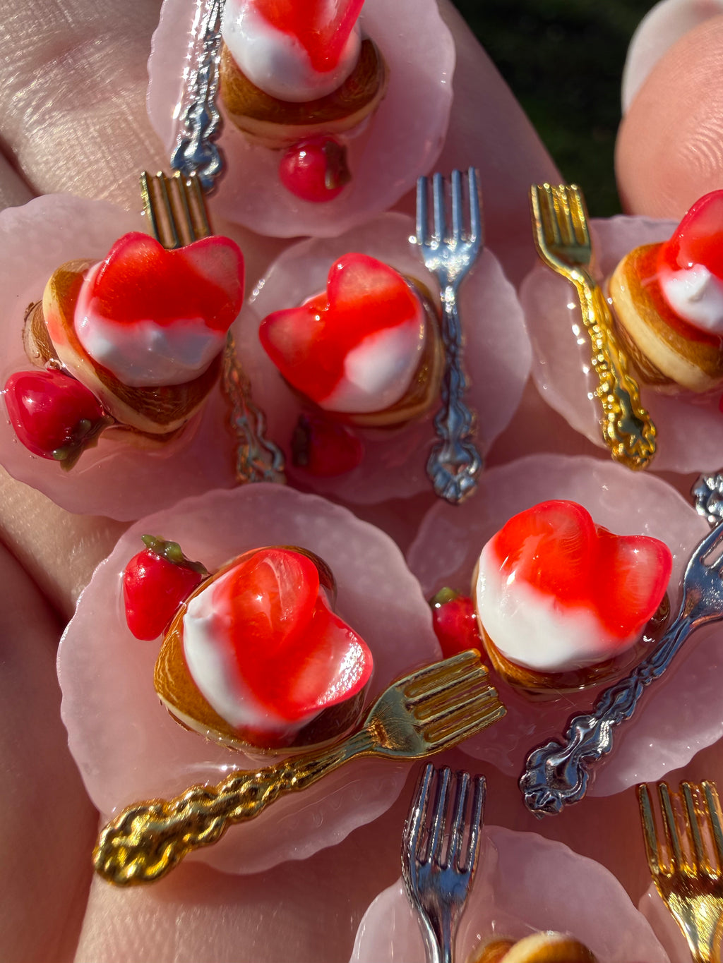 Strawberry Pancakes & Milk Earrings