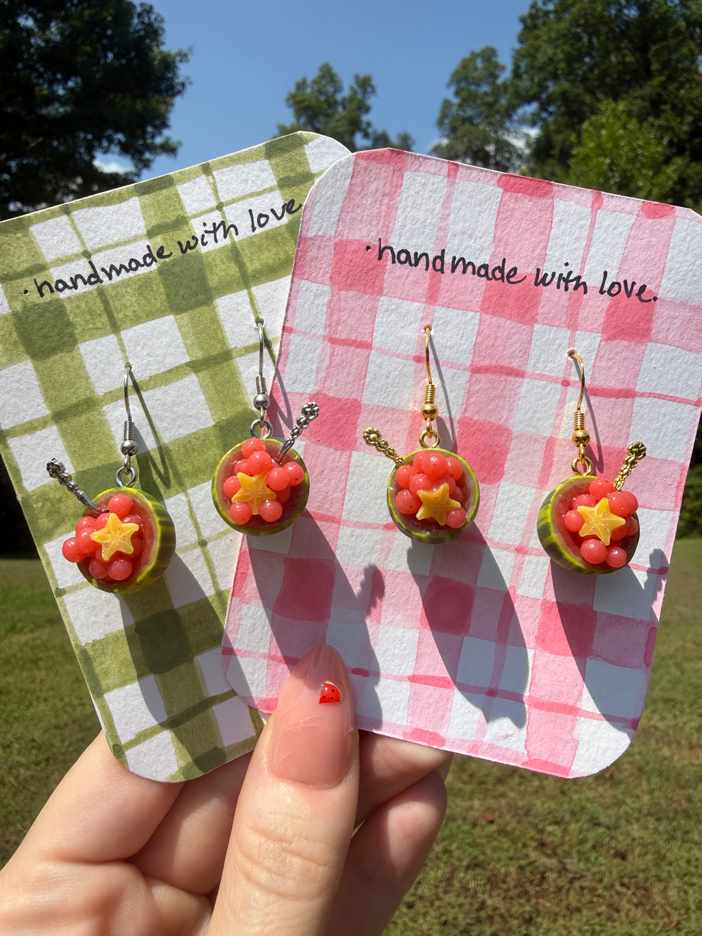 Watermelon Bowl Earrings