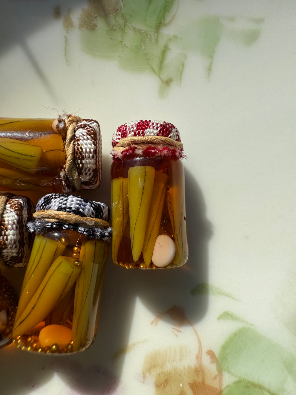 Pickled Okra Jar Earrings
