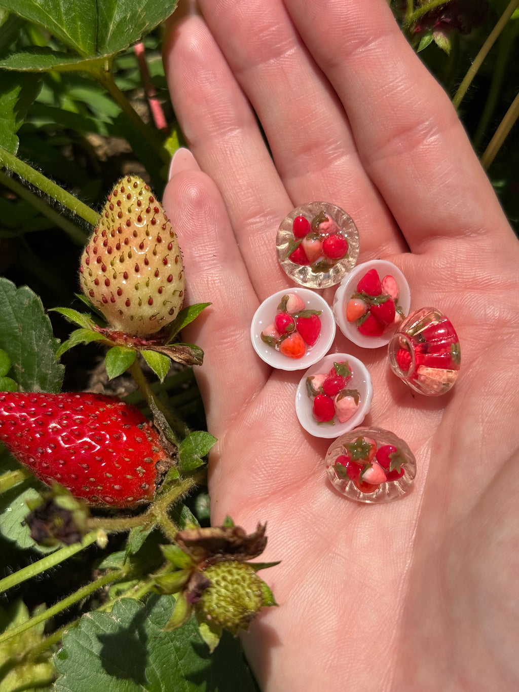 Strawberry Bowls Stud Earrings