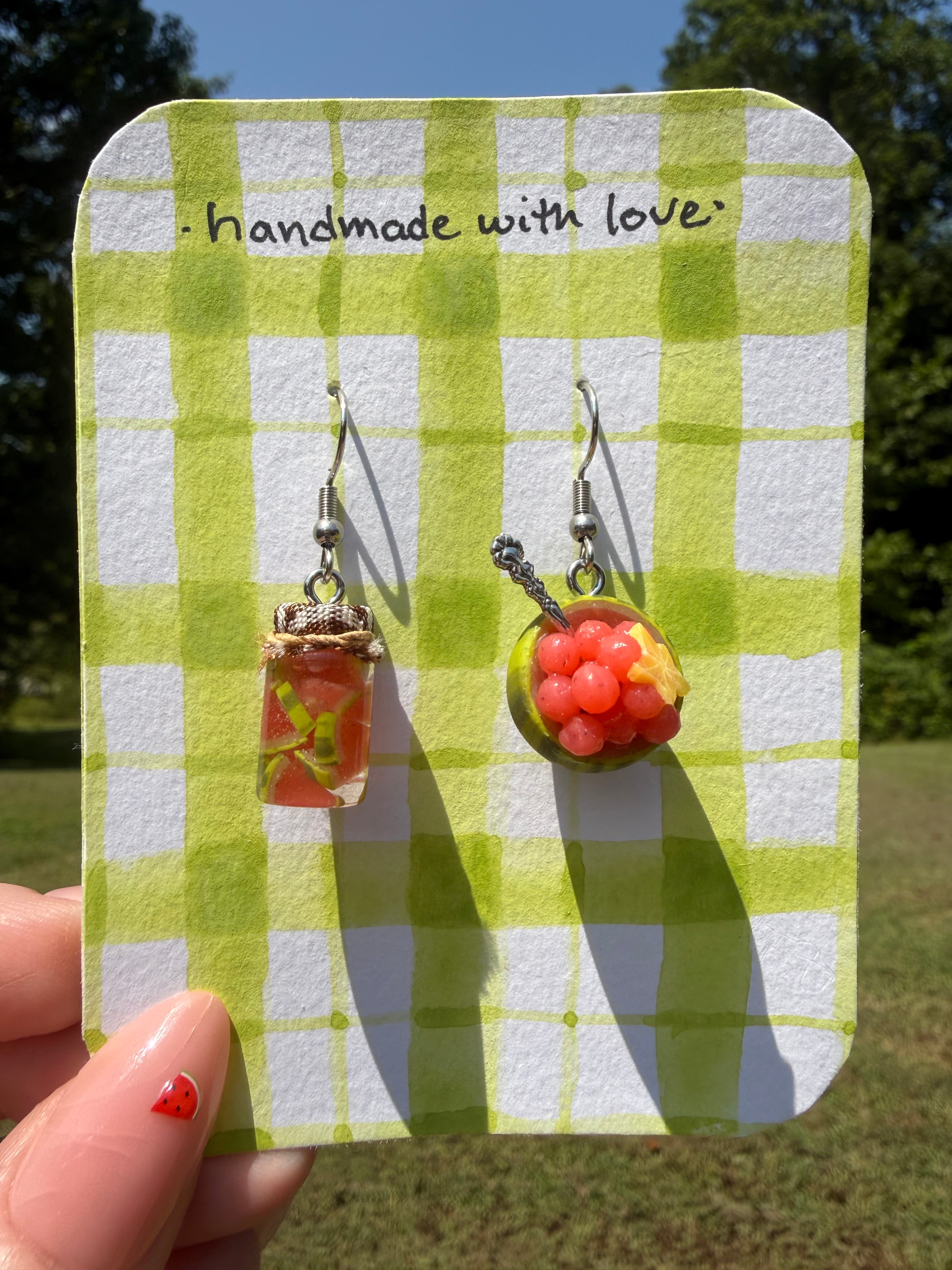 Watermelon Bowl Earrings
