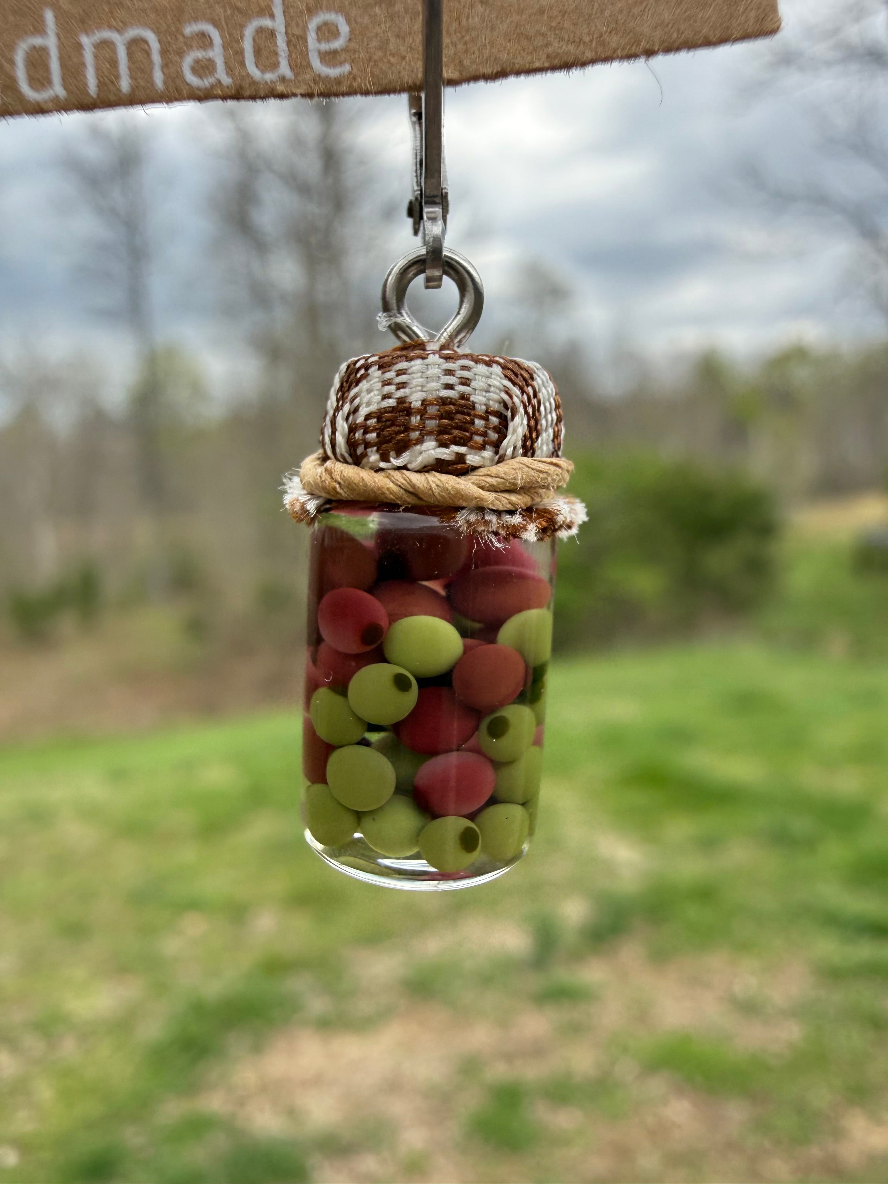 Mediterranean Mix Olive Jar Earrings