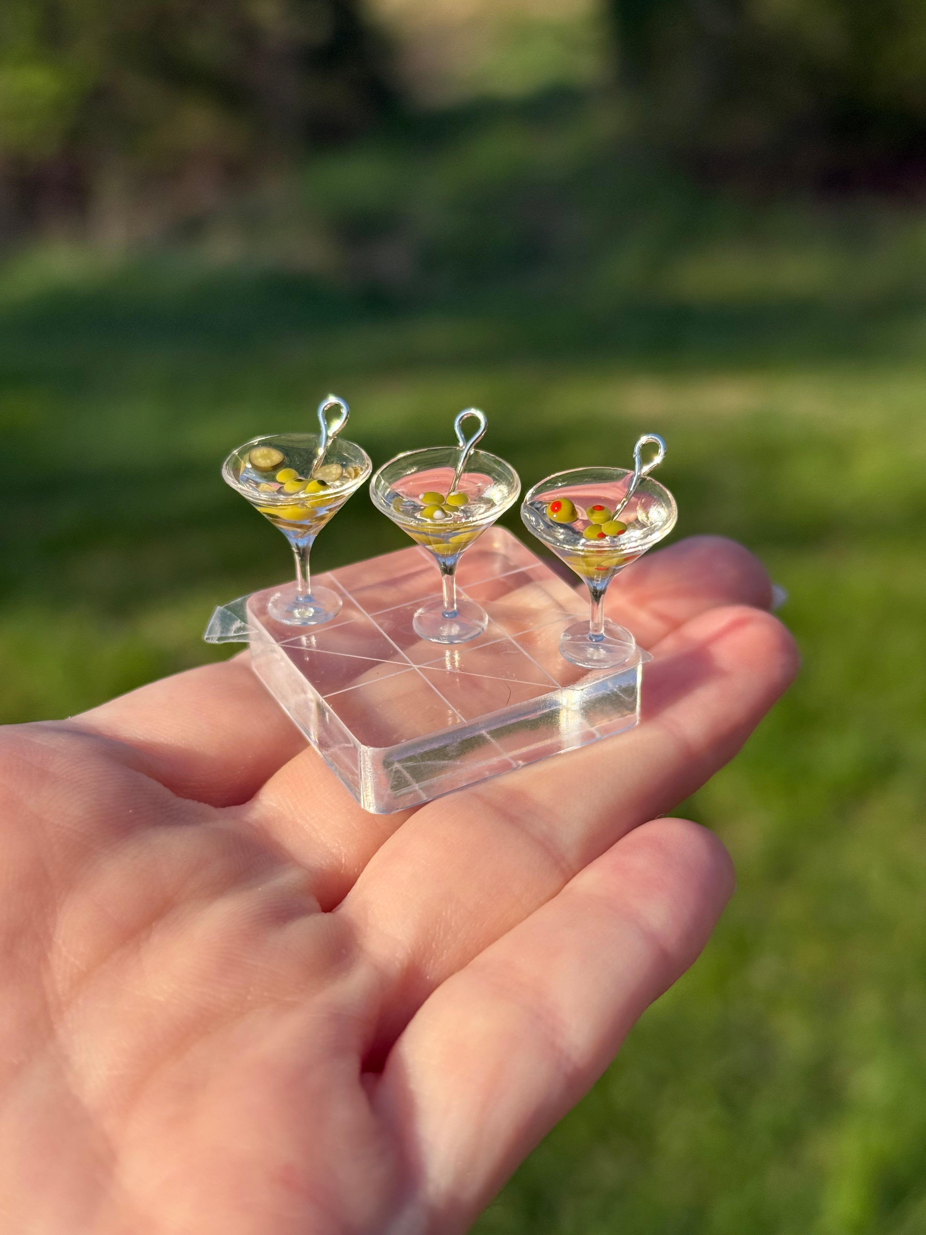 Spicy Dirty Martini Earrings