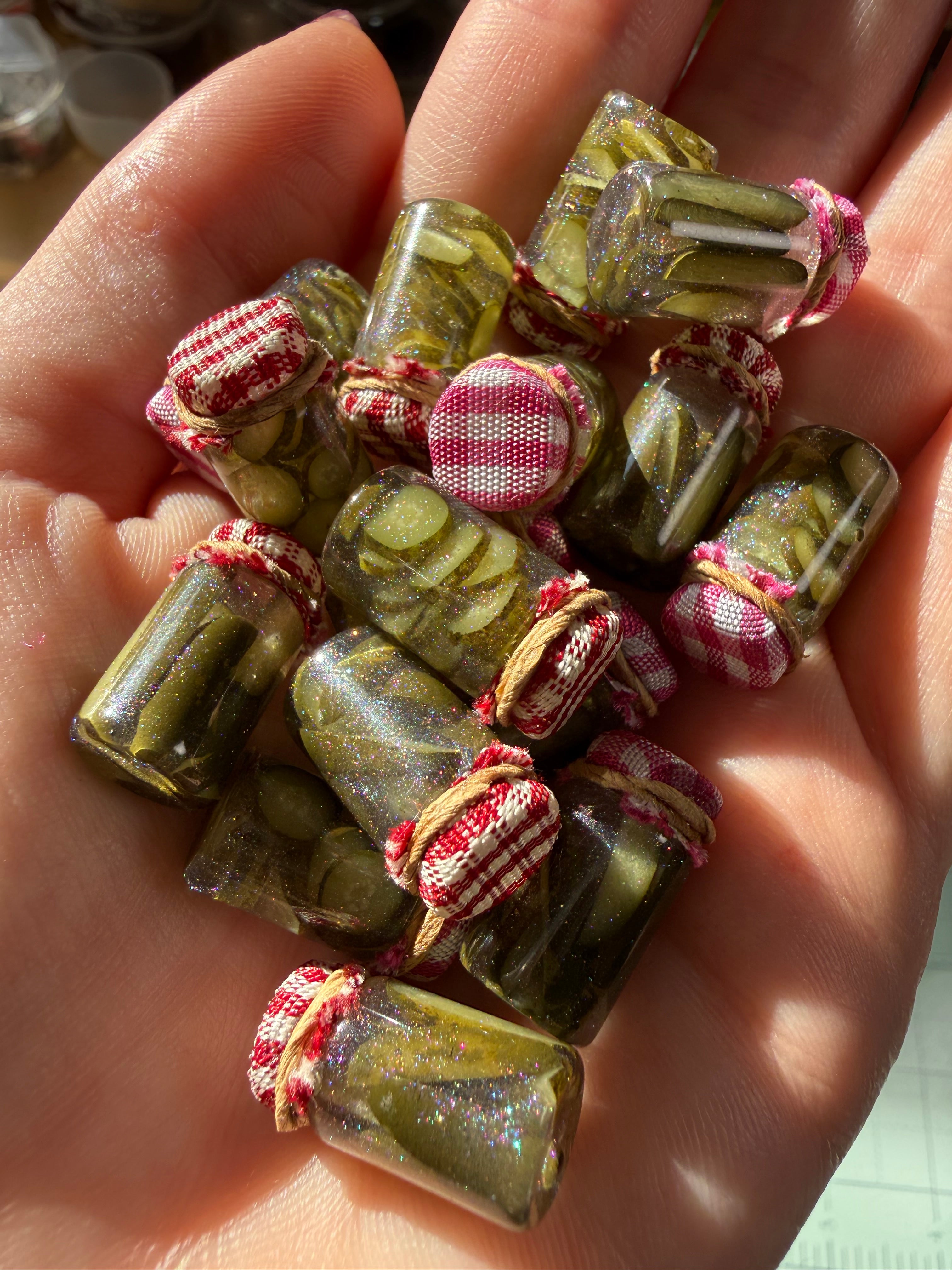 Pretty Pickles Jar Earrings