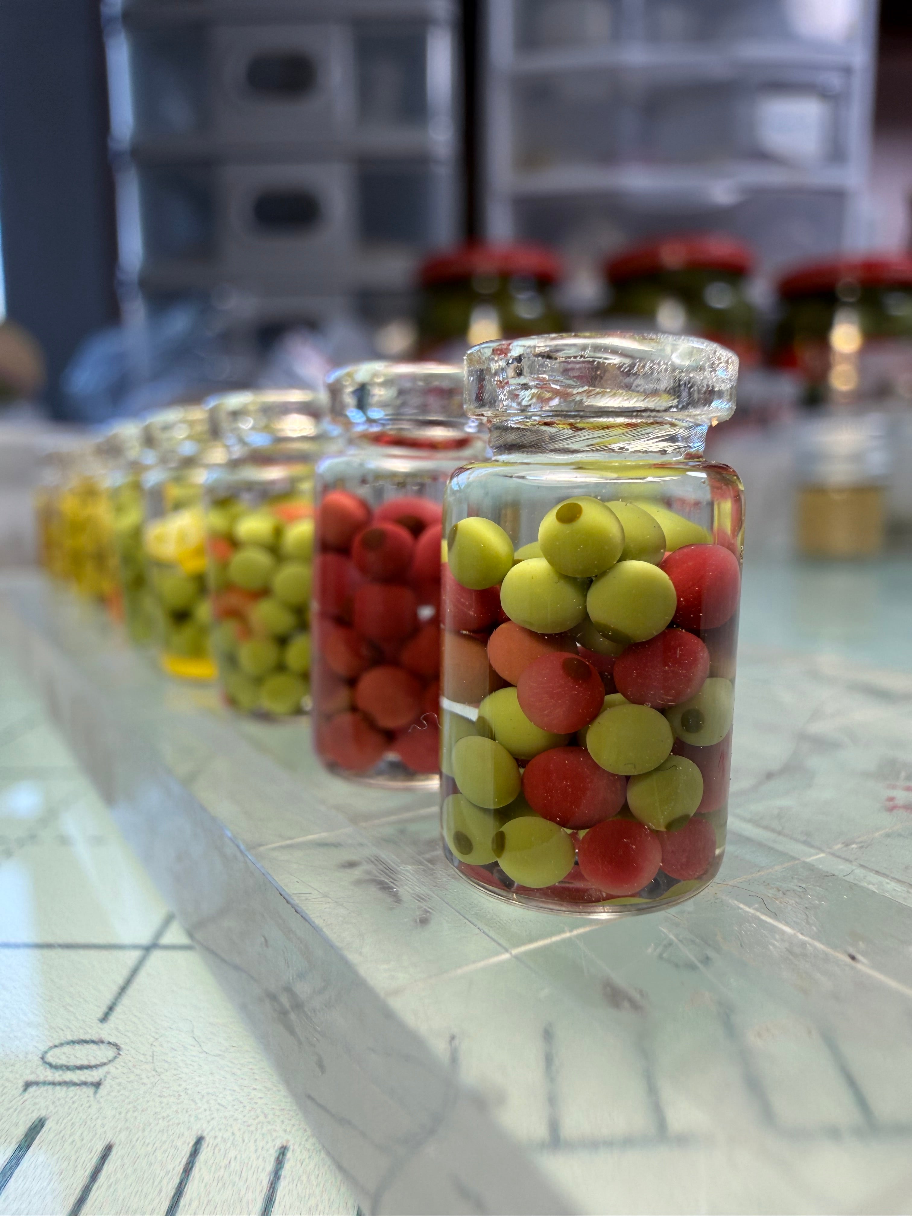 Mediterranean Mix Olive Jar Earrings