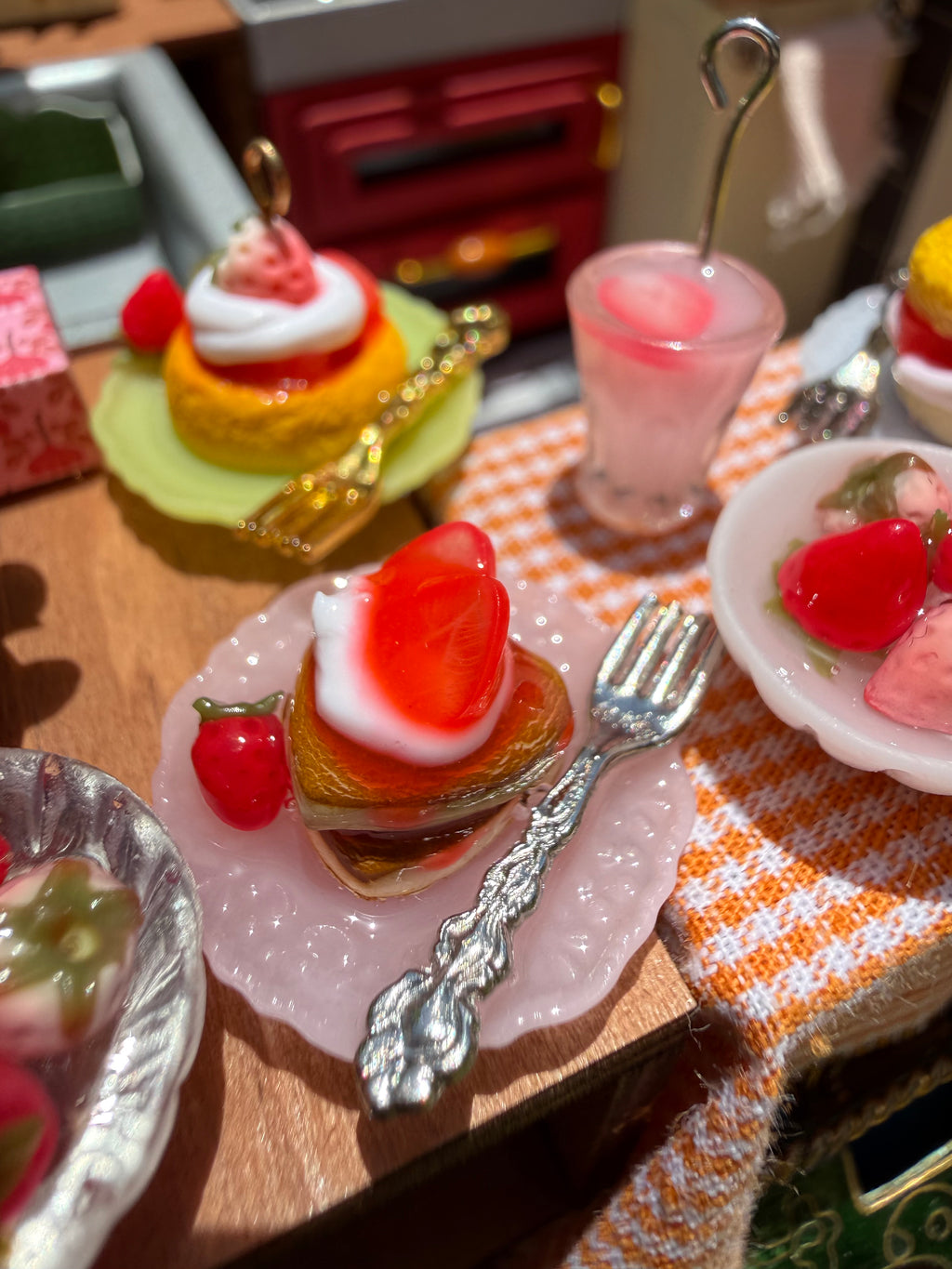 Strawberry Pancakes & Milk Earrings
