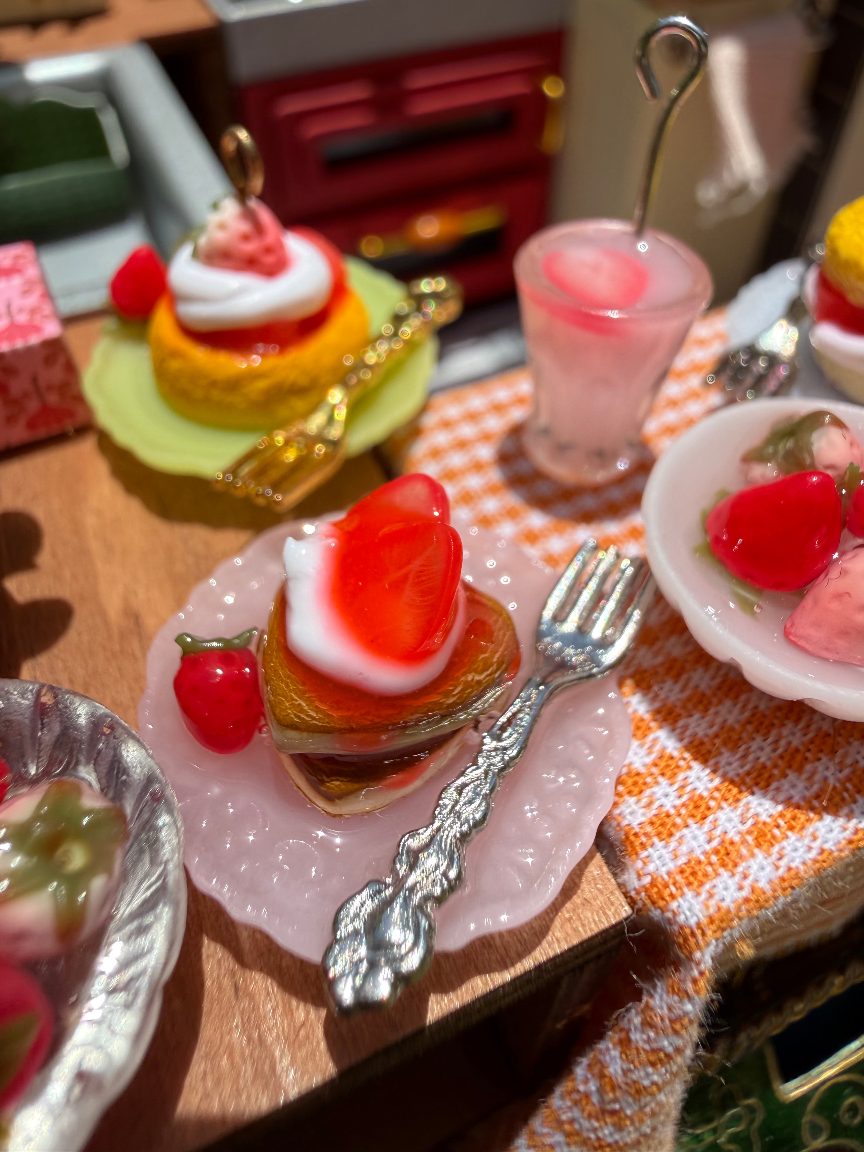 Strawberry Pancakes & Milk Earrings